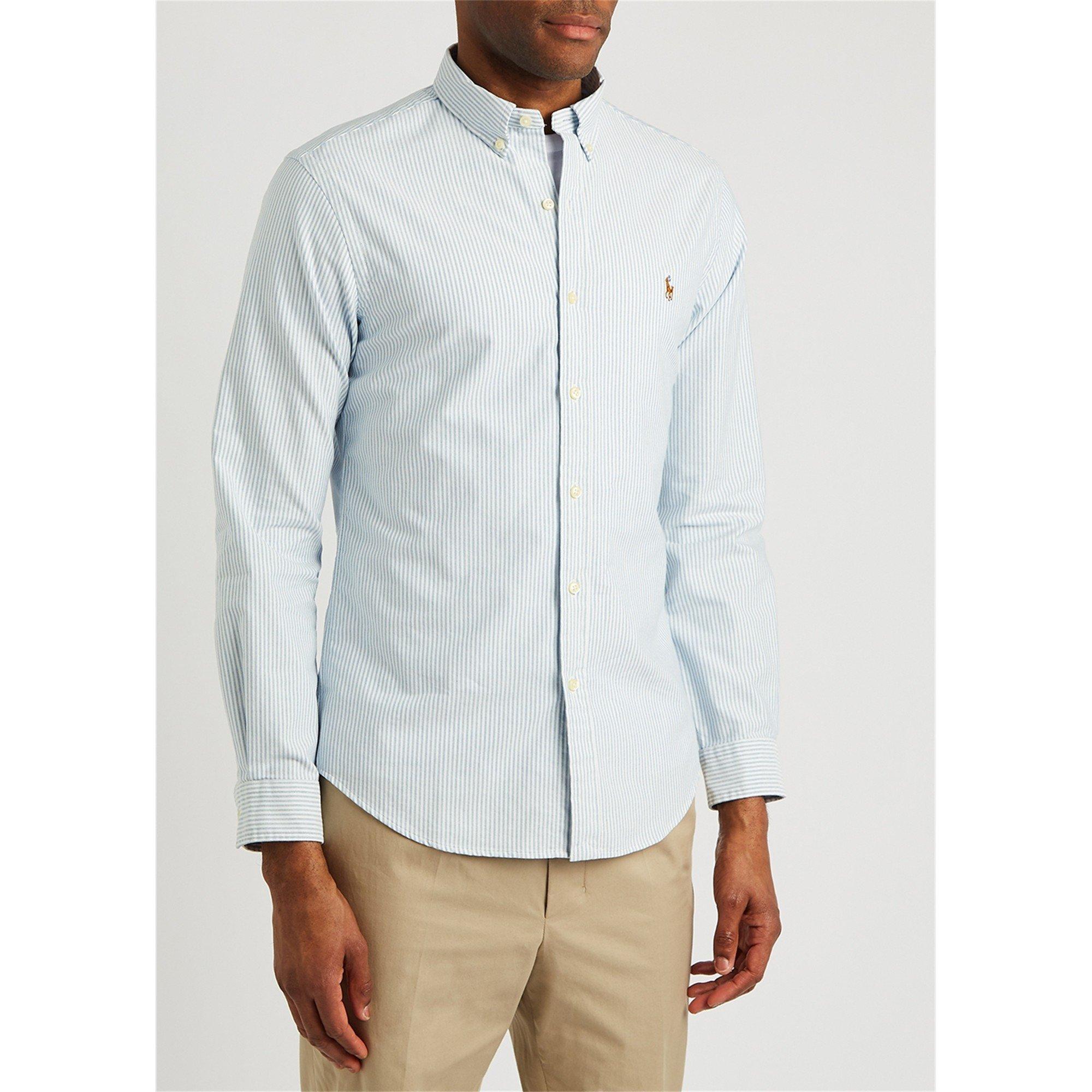 BLUE AND WHITE - Polo Ralph Lauren - PRL SHIRT OXFORD SLIM BD PP - 2