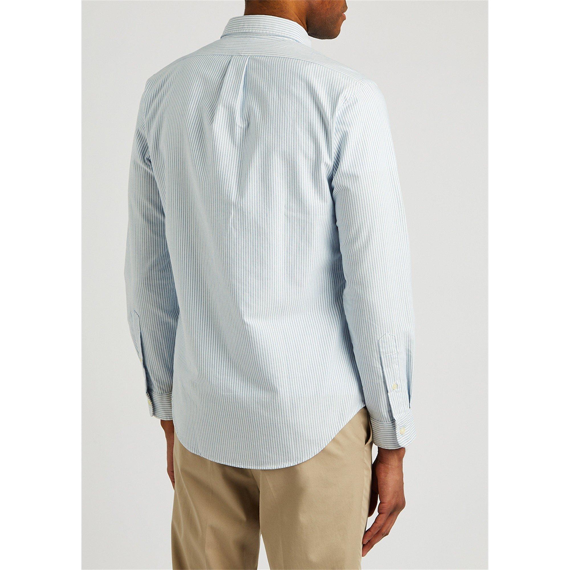 BLUE AND WHITE - Polo Ralph Lauren - PRL SHIRT OXFORD SLIM BD PP - 3