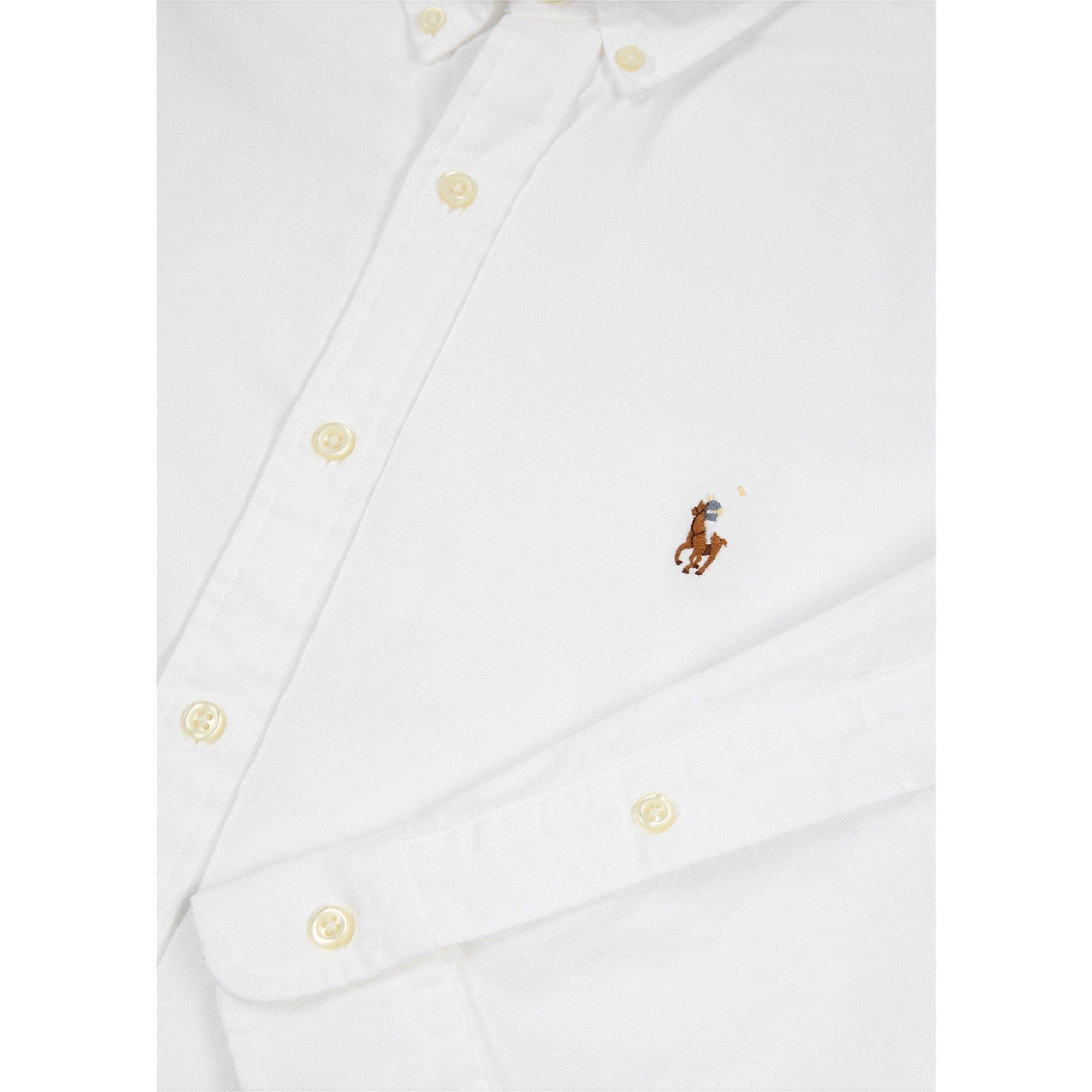 WHITE - Polo Ralph Lauren - PRL SHIRT OXFORD SLIM BD PP - 4
