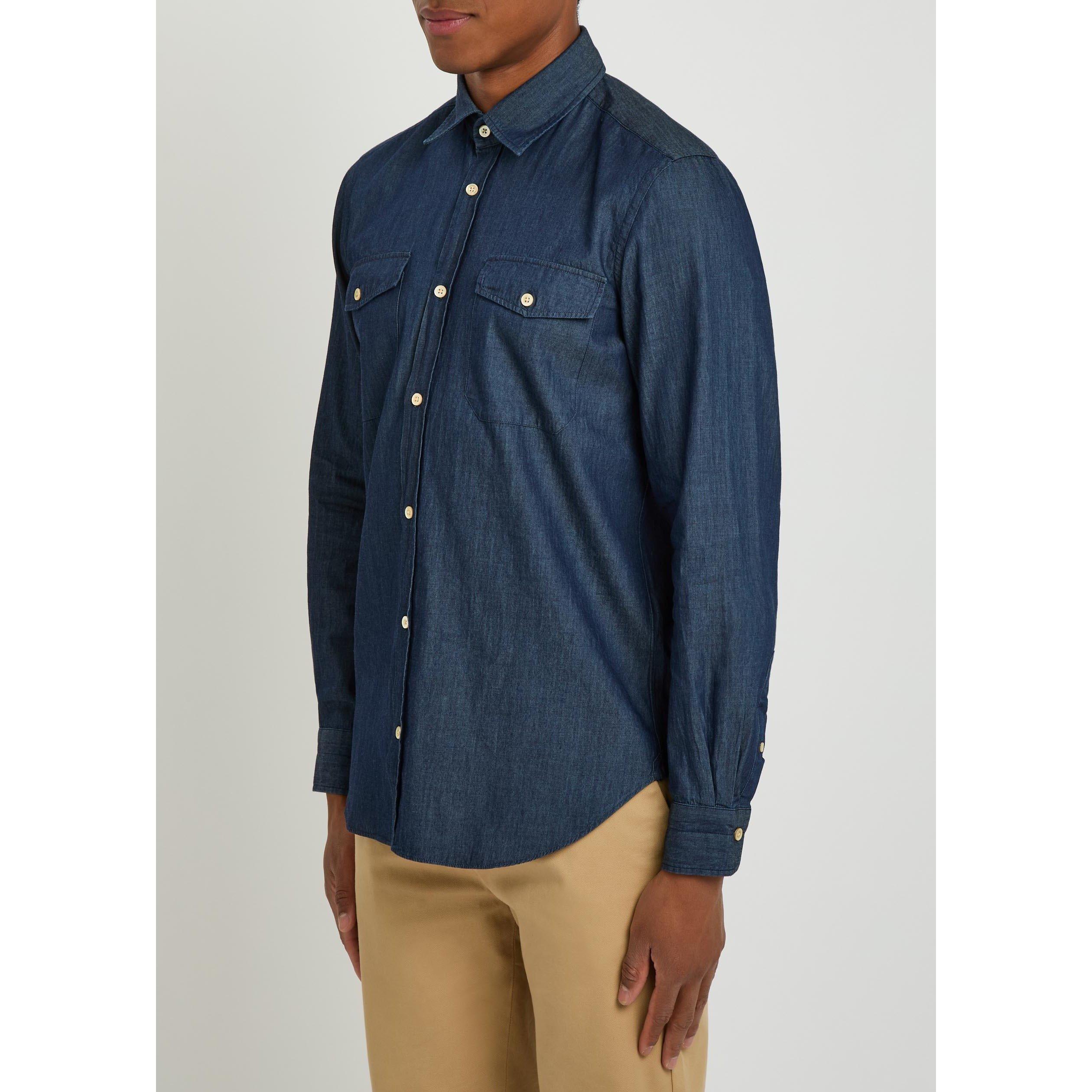 INDIGO - Boglioli - BOGLIOLI WSTRN SHIRT LS - 2