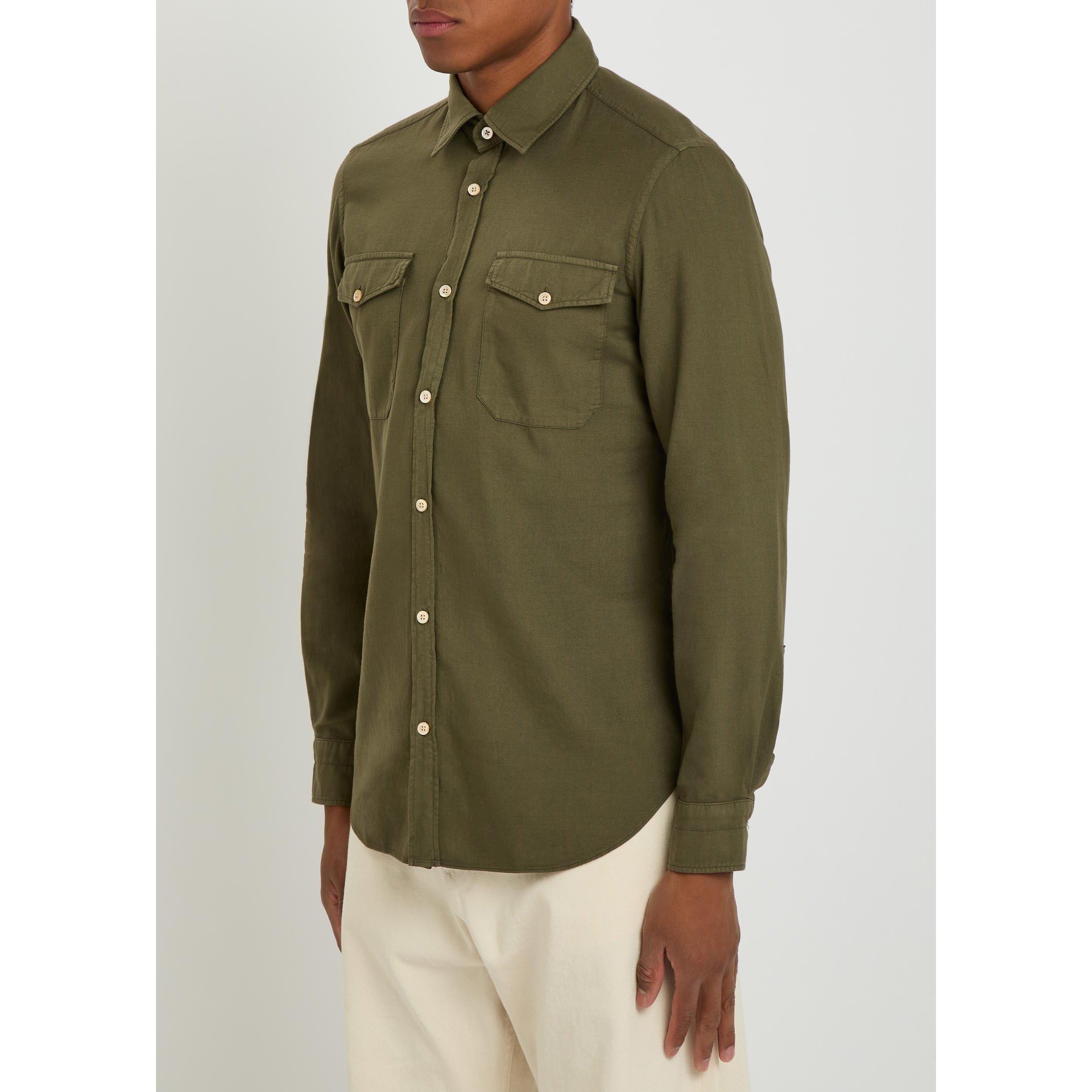 OLIVE - Boglioli - BOGLIOLI WSTRN SHIRT LS - 2