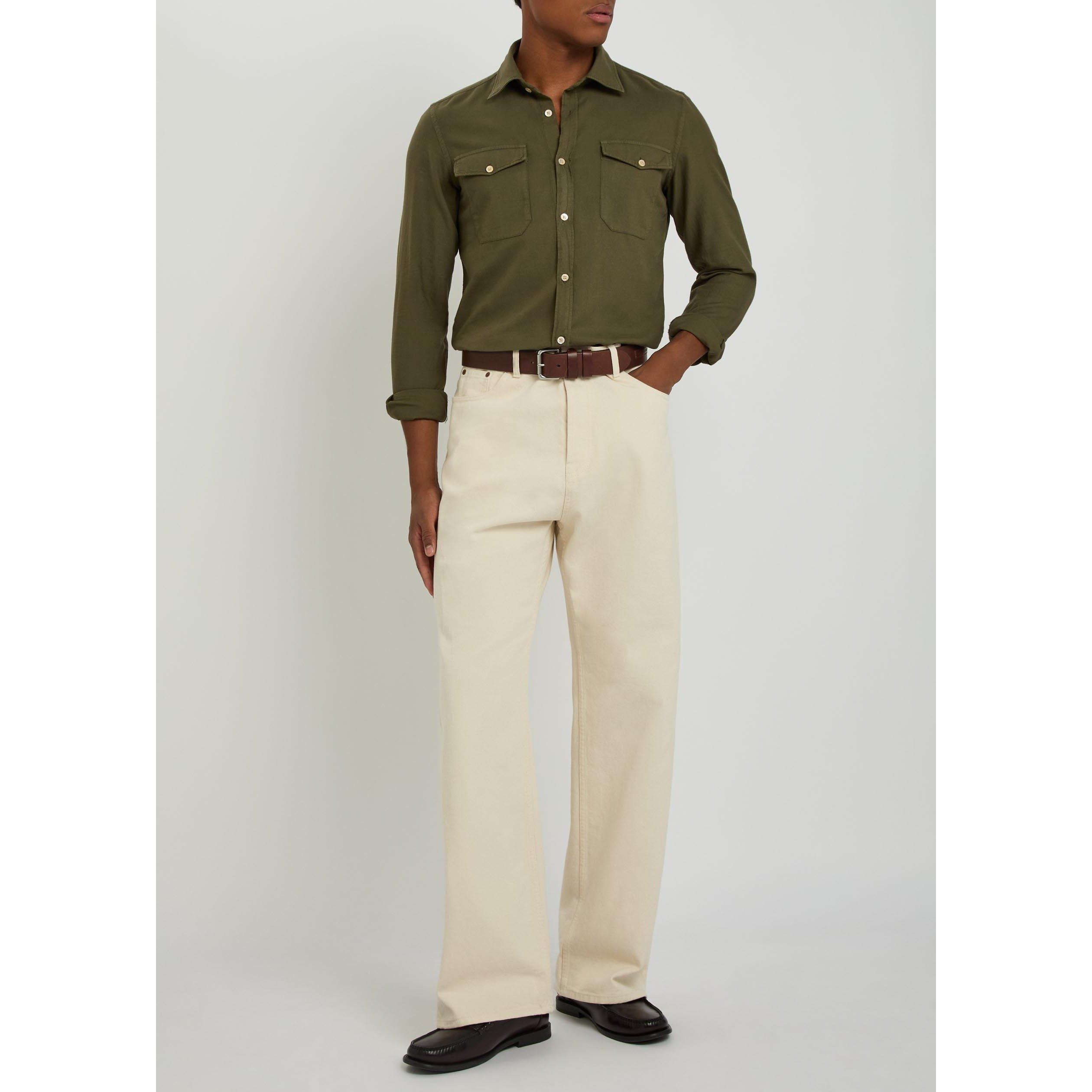 OLIVE - Boglioli - BOGLIOLI WSTRN SHIRT LS - 5