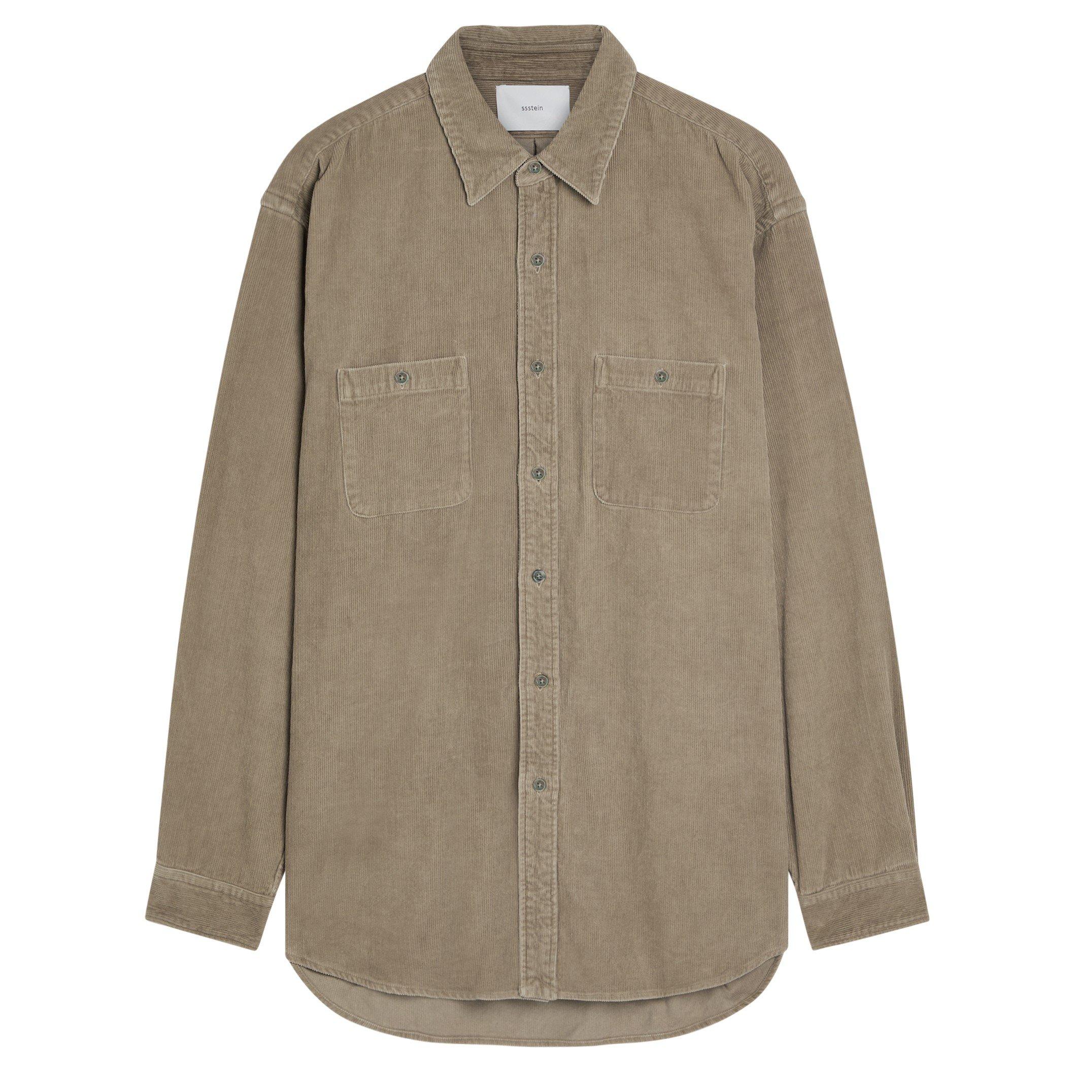 TAUPE - SSSTEIN - SSSTEIN VINTAGE CORDUROY SHIRT - 1
