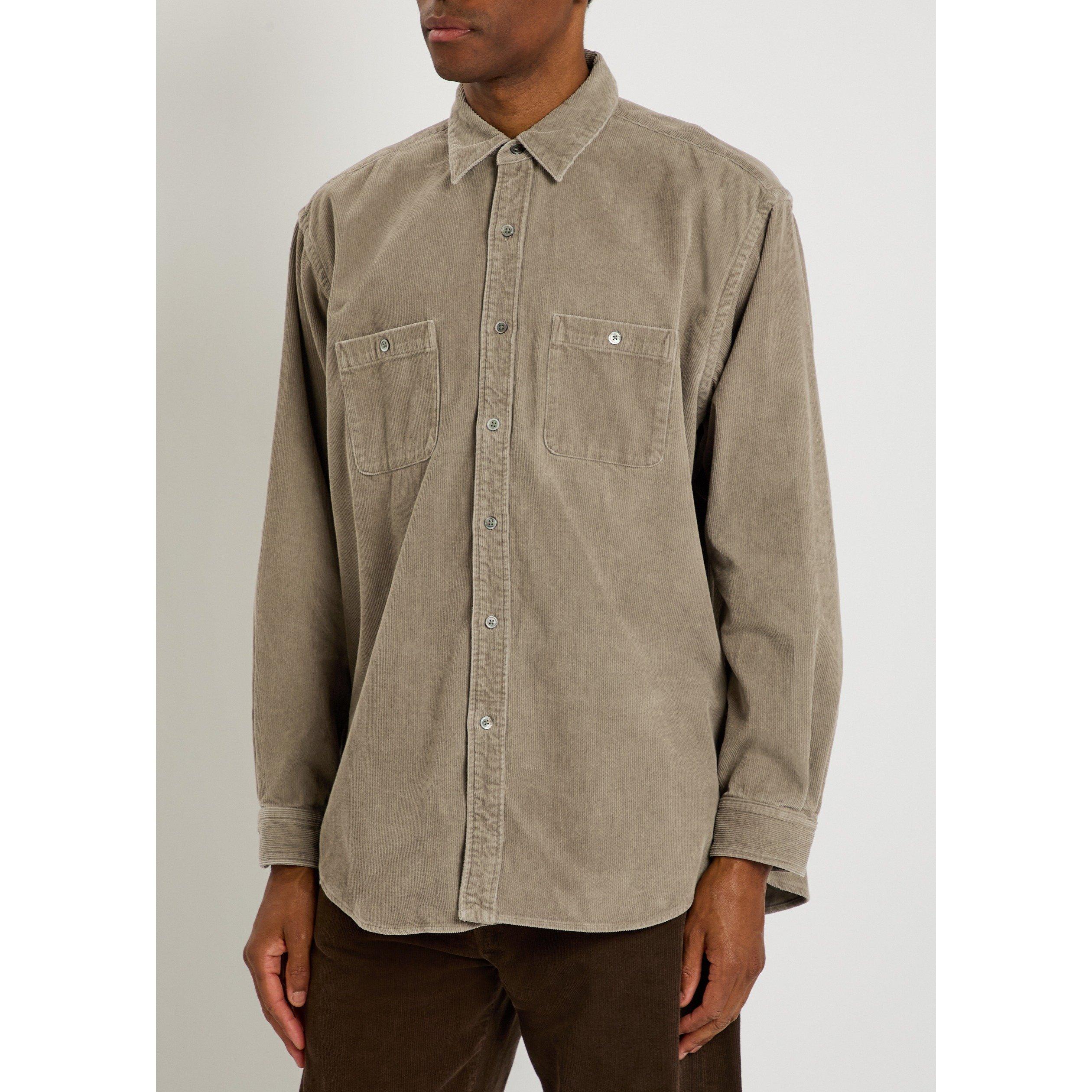 TAUPE - SSSTEIN - SSSTEIN VINTAGE CORDUROY SHIRT - 2