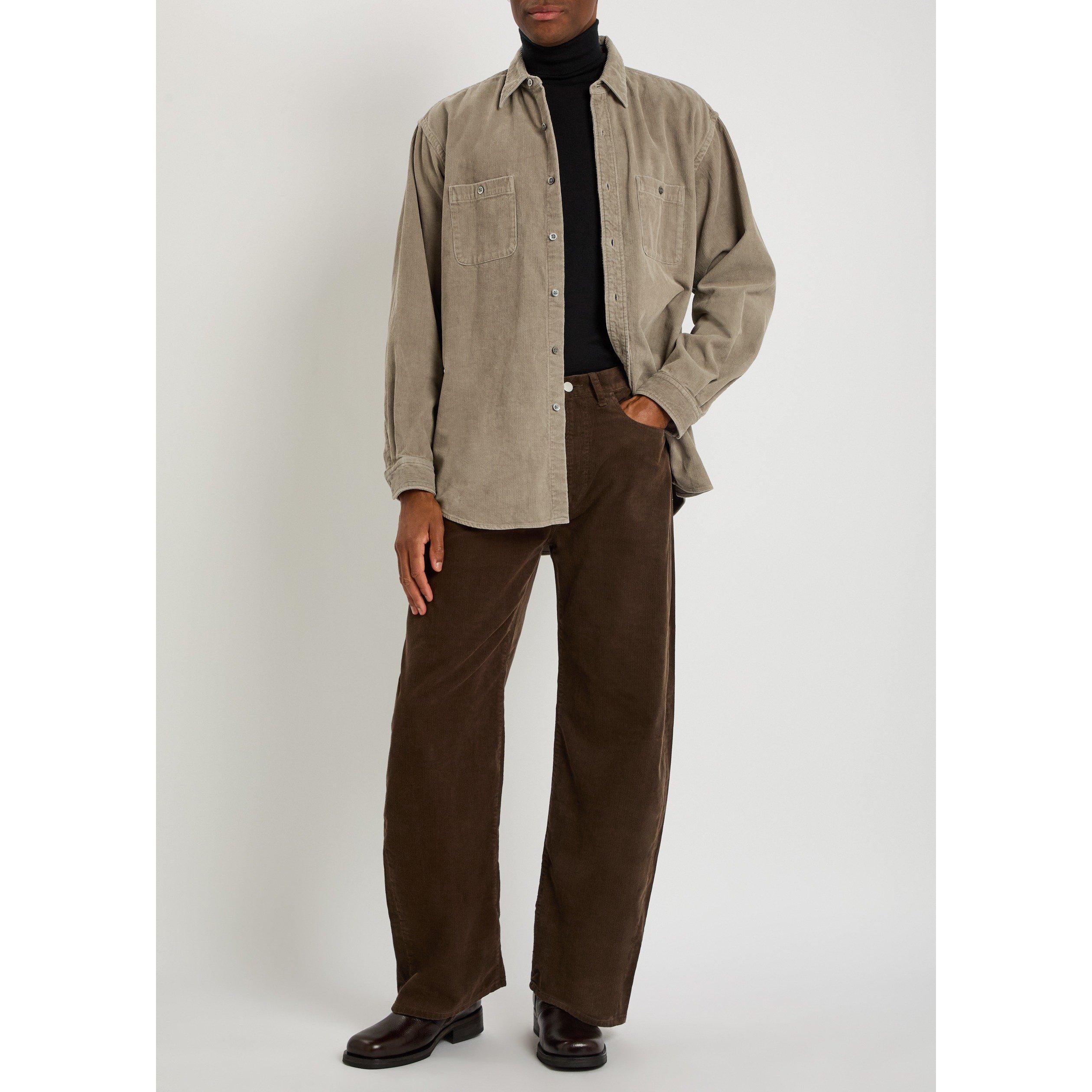 TAUPE - SSSTEIN - SSSTEIN VINTAGE CORDUROY SHIRT - 5