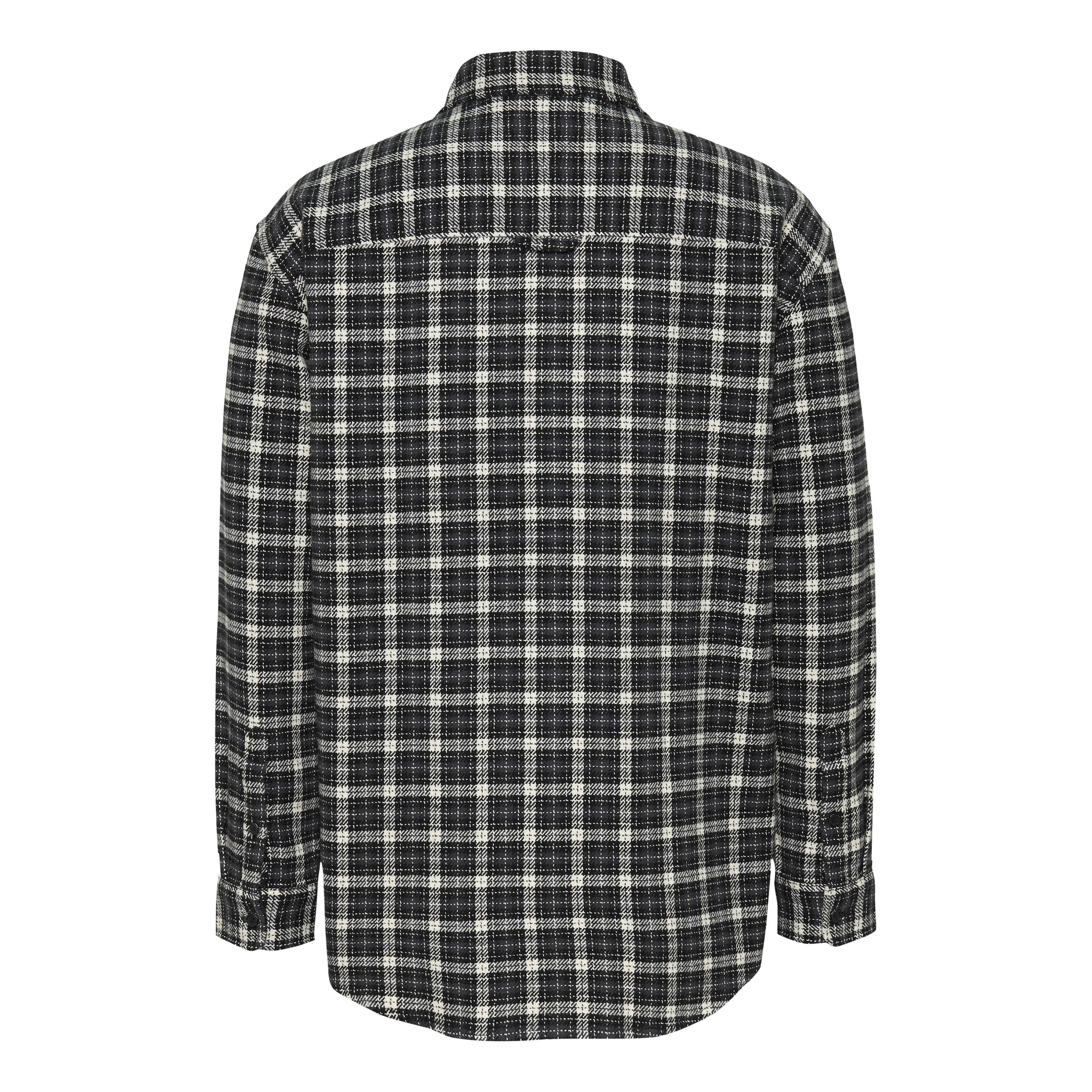 Crna karirana - Tommy Jeans - Men's Badge Flannel Long-Sleeve Patterned Shirt - 6