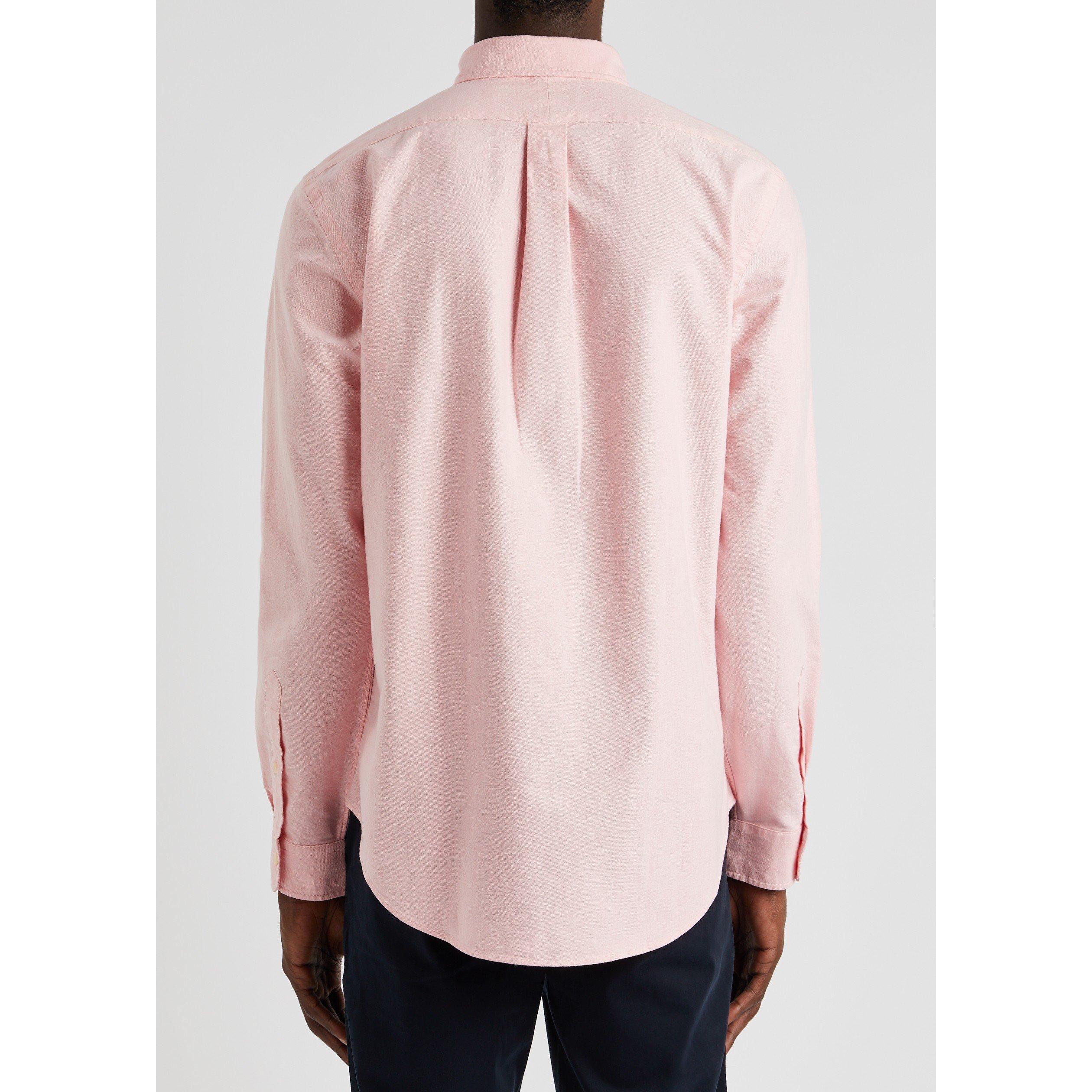 PINK - Polo Ralph Lauren - Men's Slim-Fit Cotton Long-Sleeve Oxford Shirt - 3