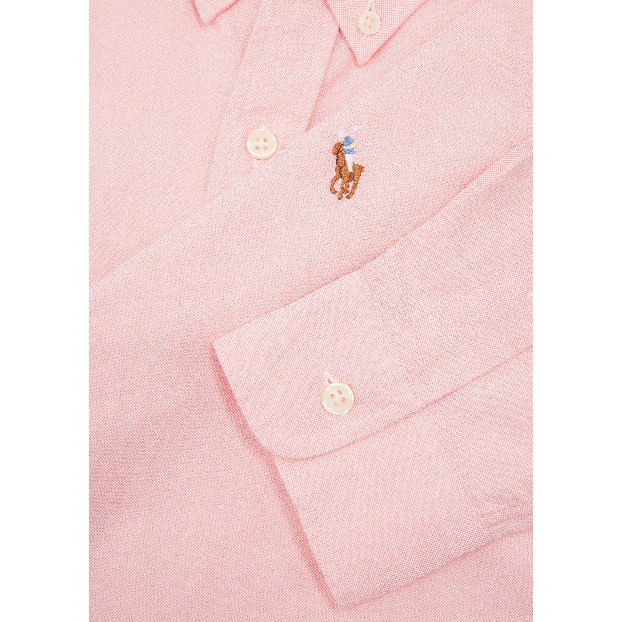 PINK - Polo Ralph Lauren - Men's Slim-Fit Cotton Long-Sleeve Oxford Shirt - 4