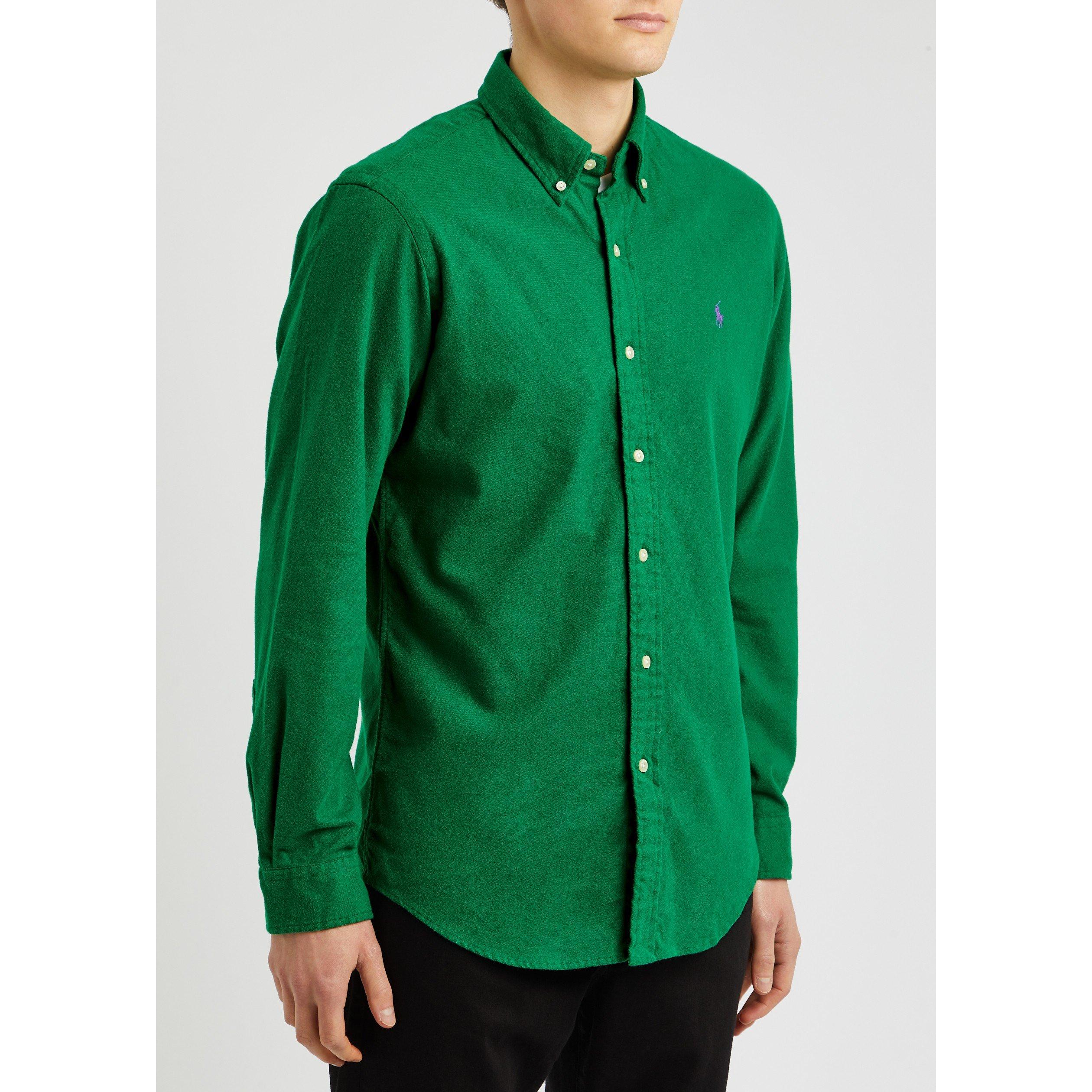 GREEN - Polo Ralph Lauren - PRL SHIRT LS FLNNL SLM - 2