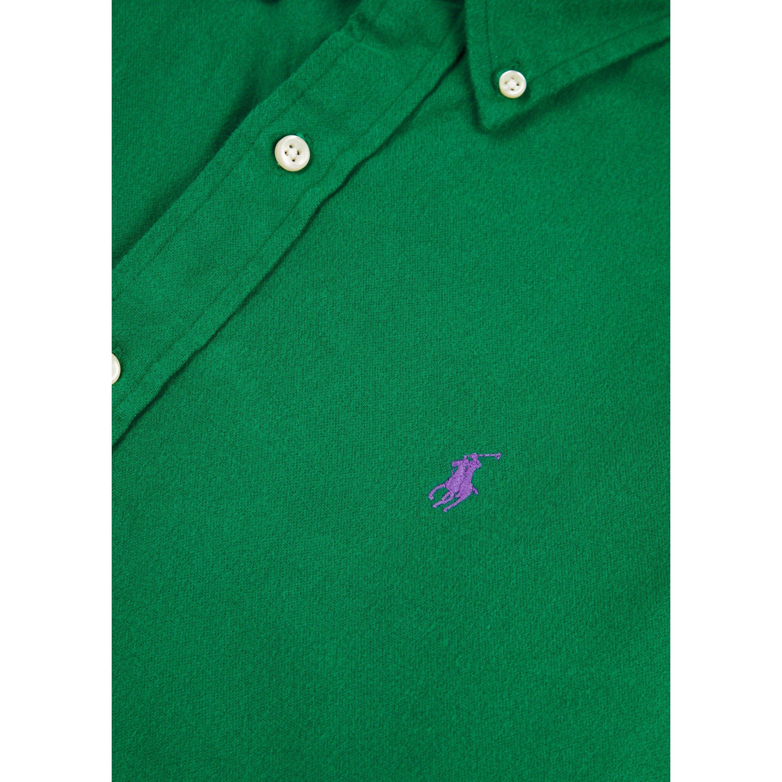 GREEN - Polo Ralph Lauren - PRL SHIRT LS FLNNL SLM - 4