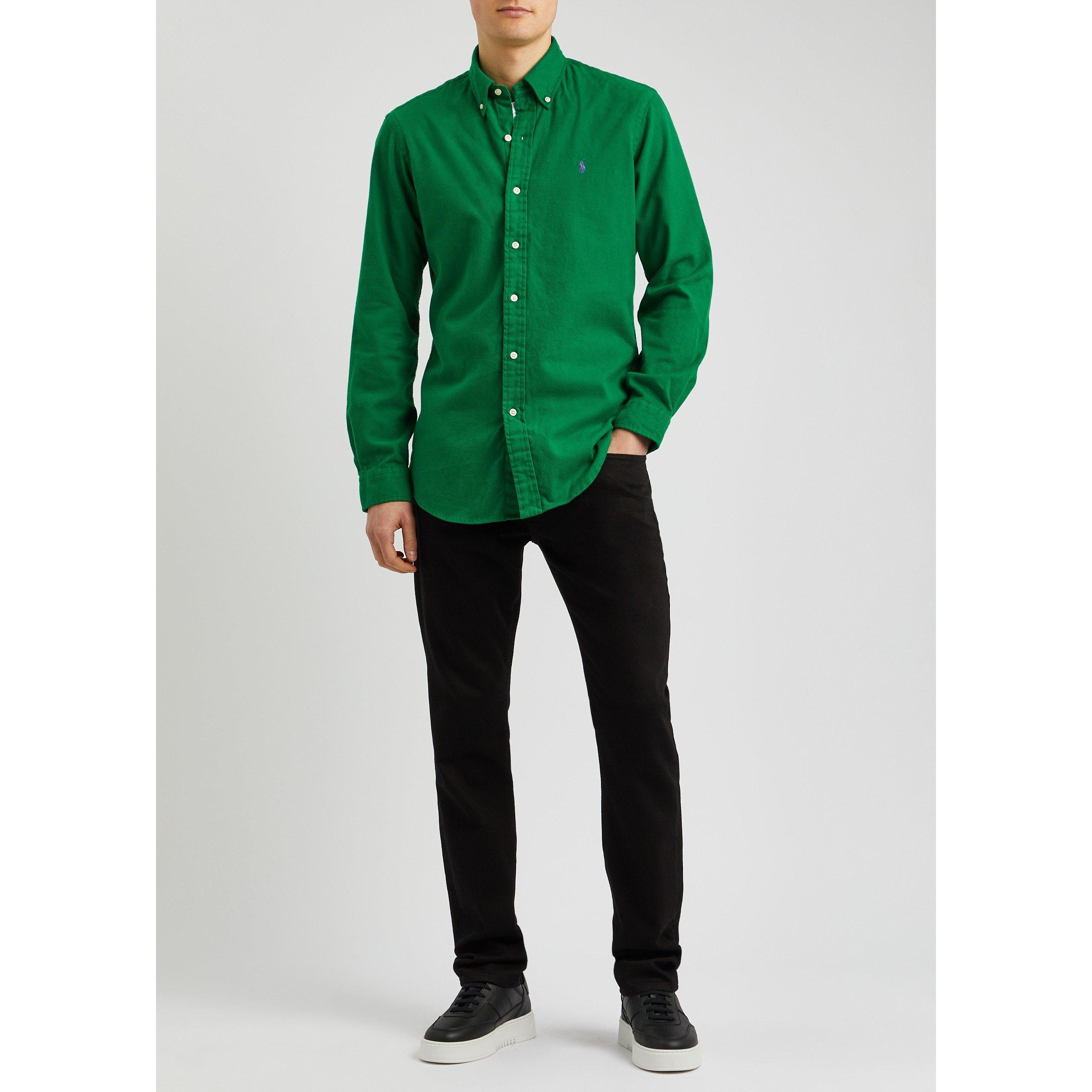 GREEN - Polo Ralph Lauren - PRL SHIRT LS FLNNL SLM - 5