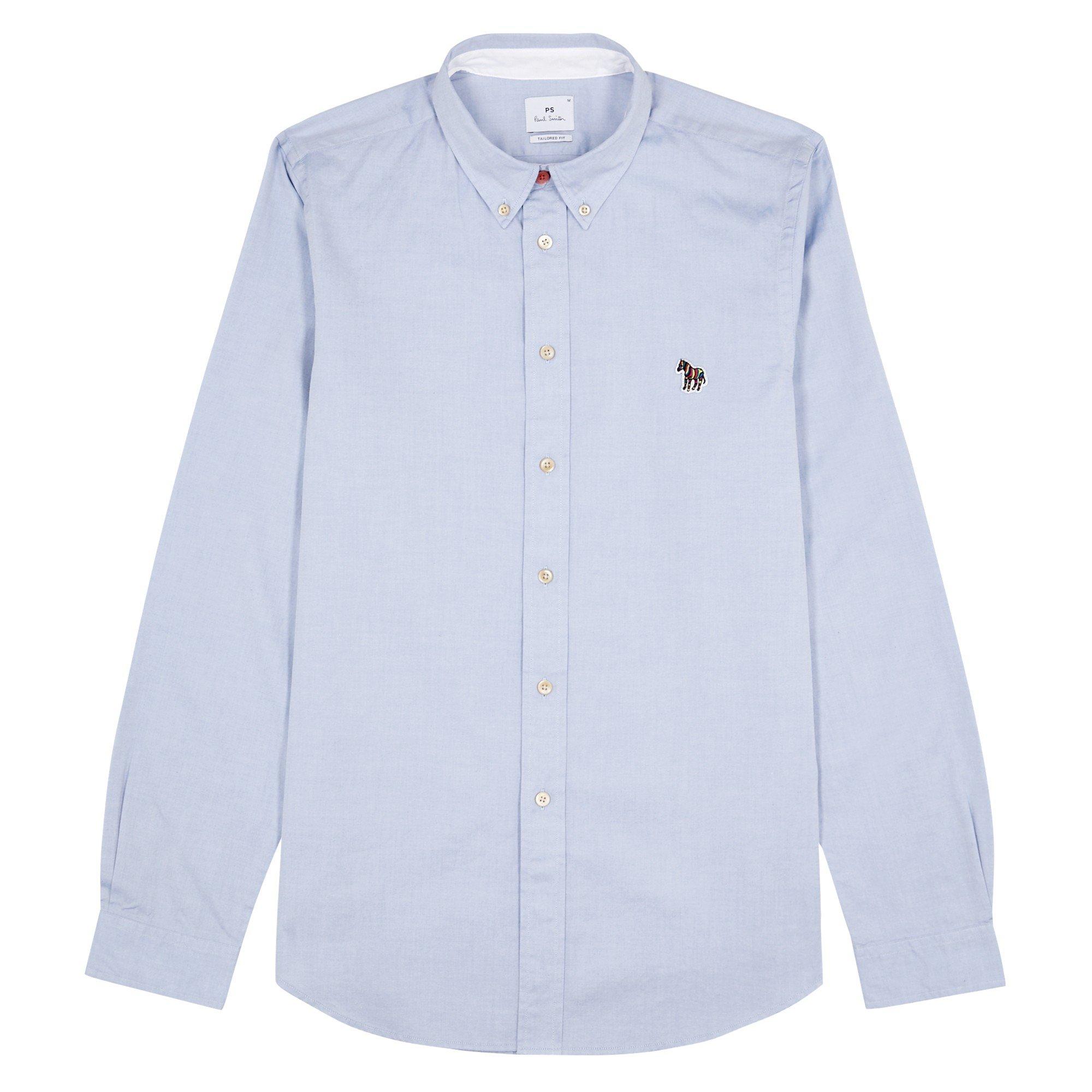 LIGHT BLUE - PS Paul Smith - PS SHRT LS ZEB LOGO - 1