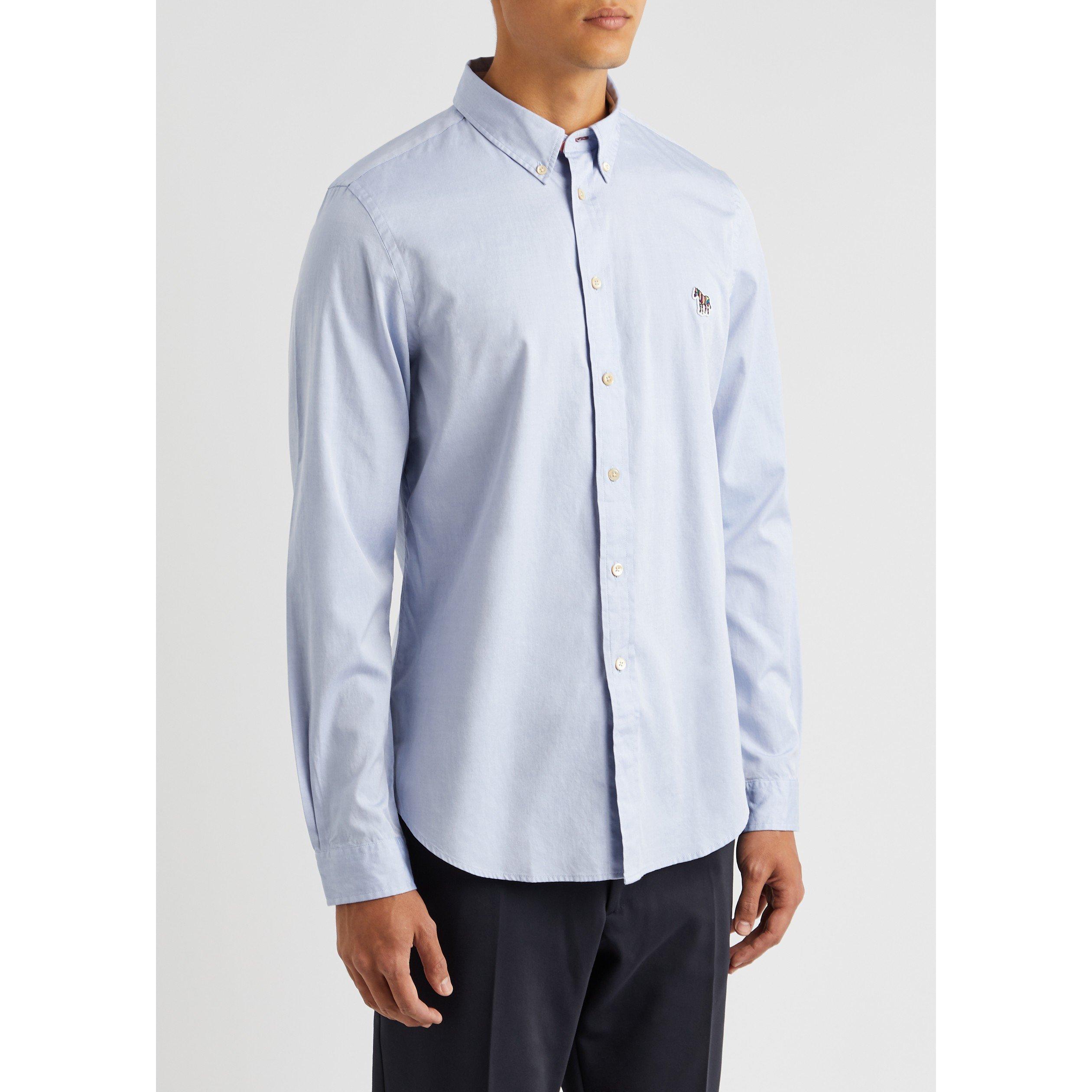 LIGHT BLUE - PS Paul Smith - PS SHRT LS ZEB LOGO - 2