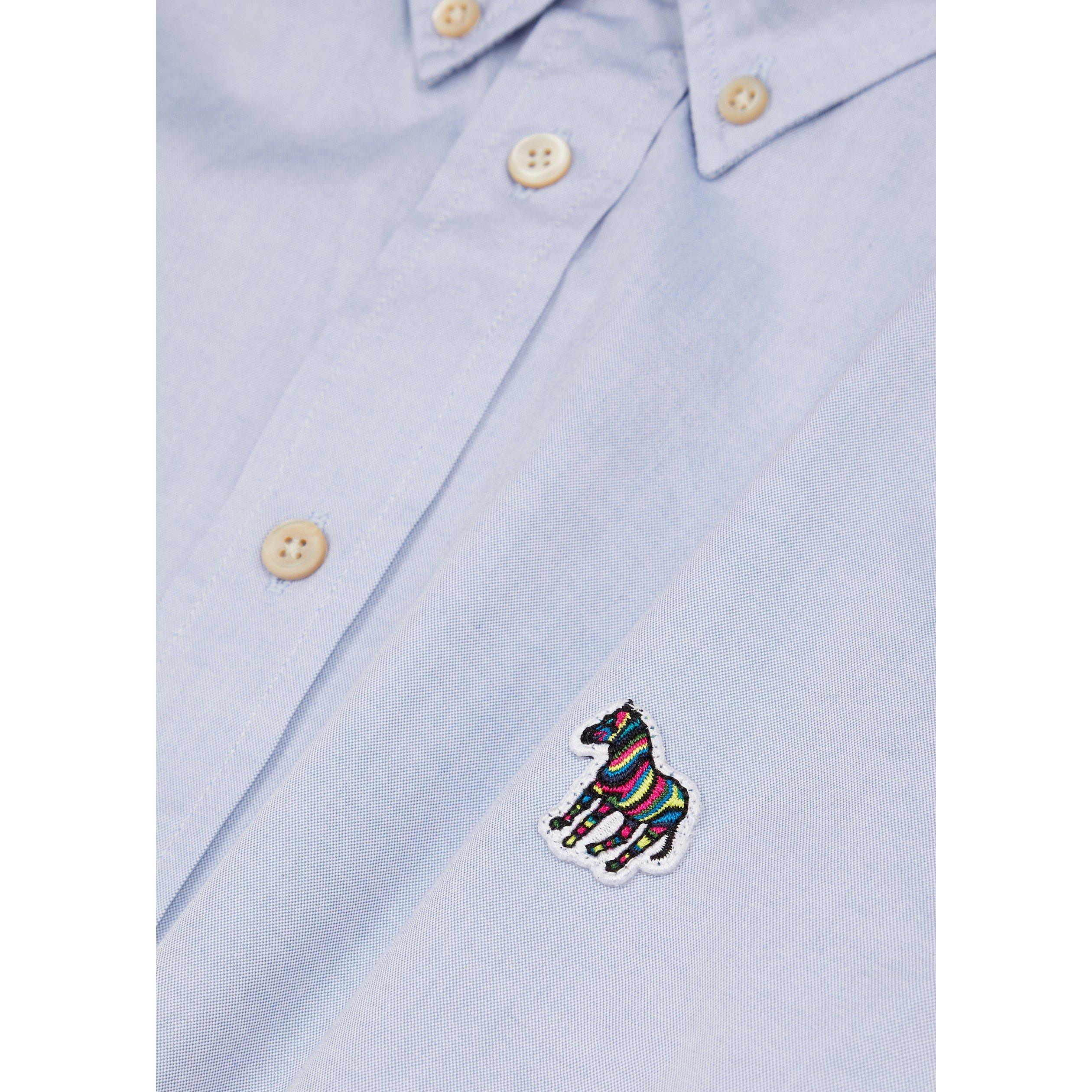 LIGHT BLUE - PS Paul Smith - PS SHRT LS ZEB LOGO - 4
