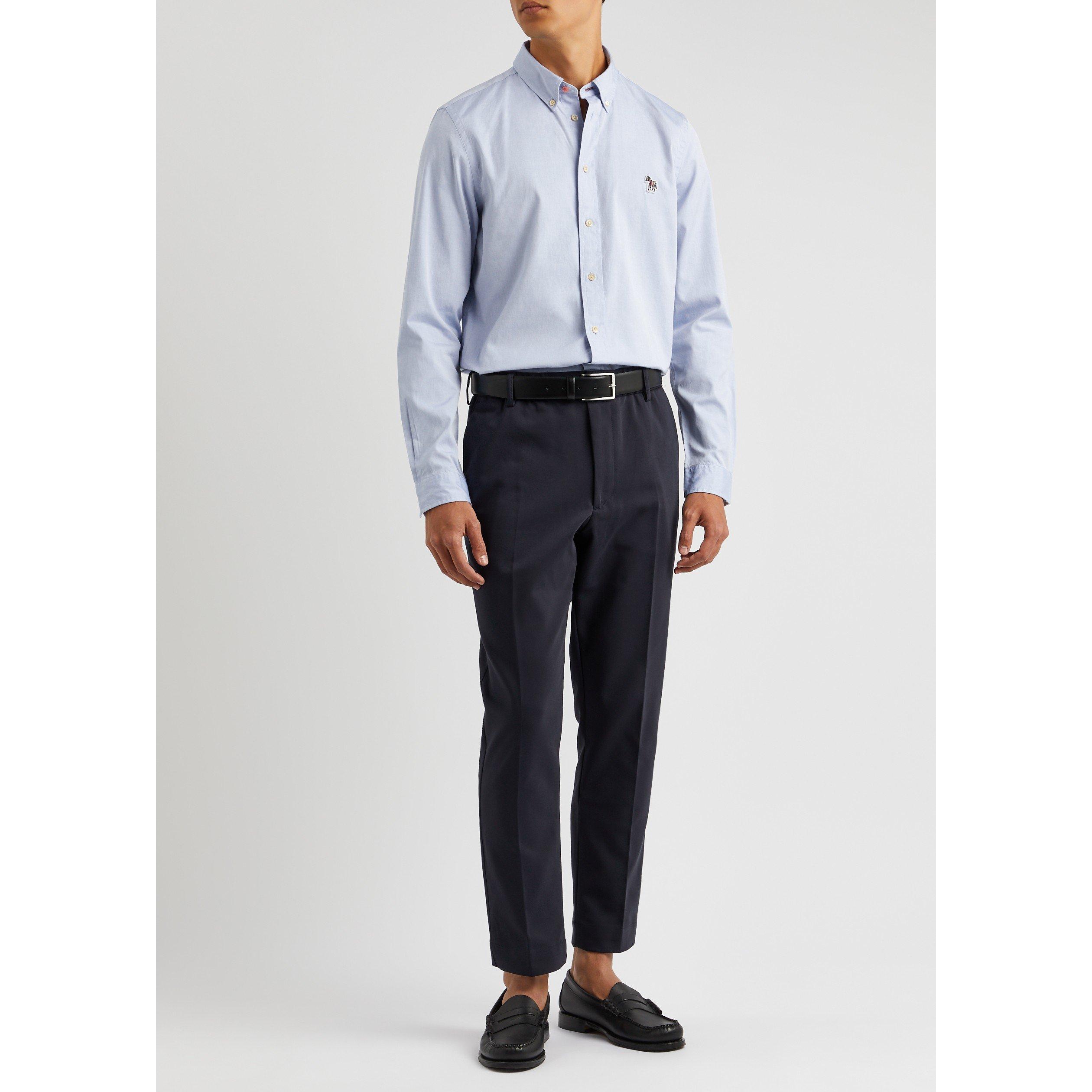 LIGHT BLUE - PS Paul Smith - PS SHRT LS ZEB LOGO - 5