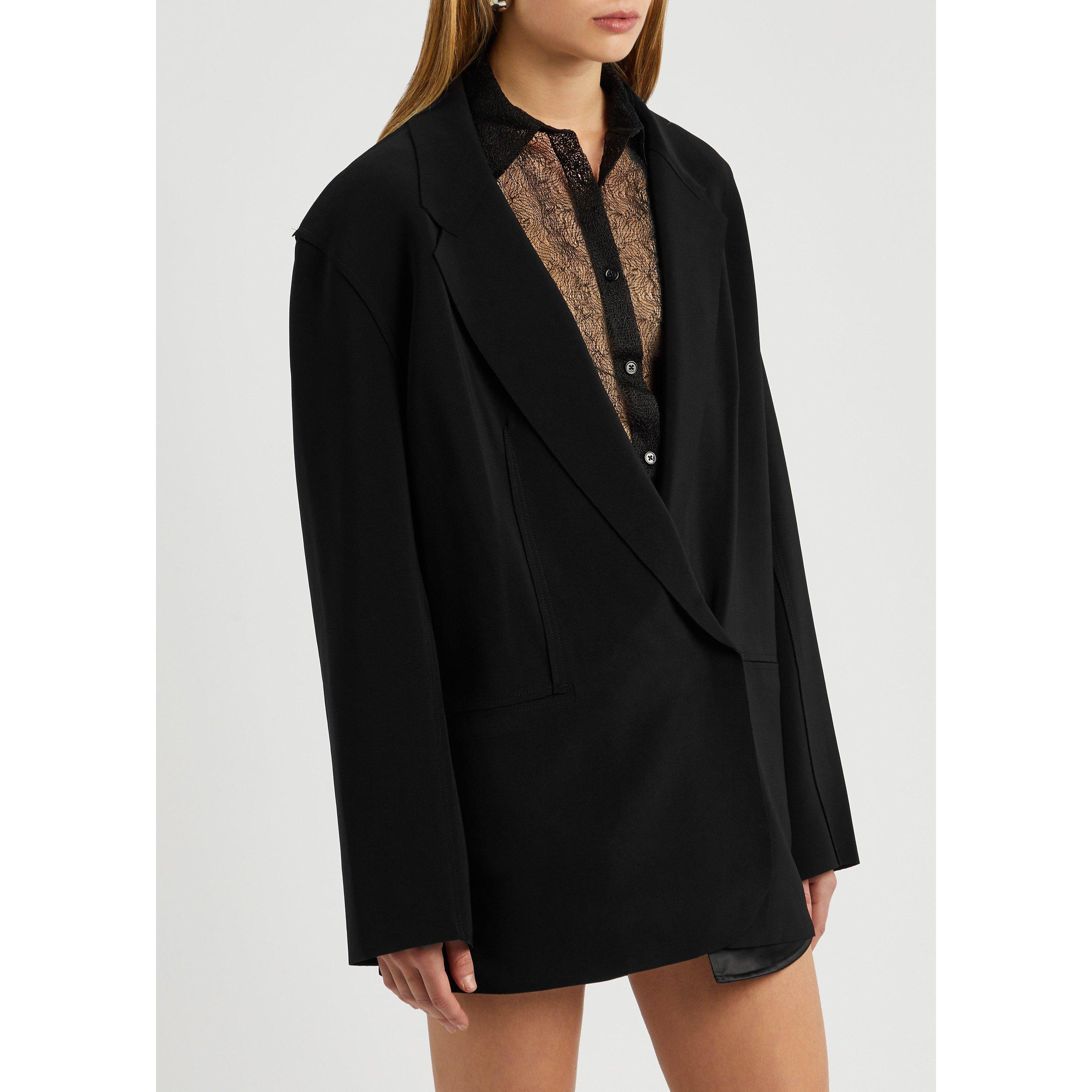 BLACK - Norma Kamali - J OVERSIZE DBLBRST JACKET - 2