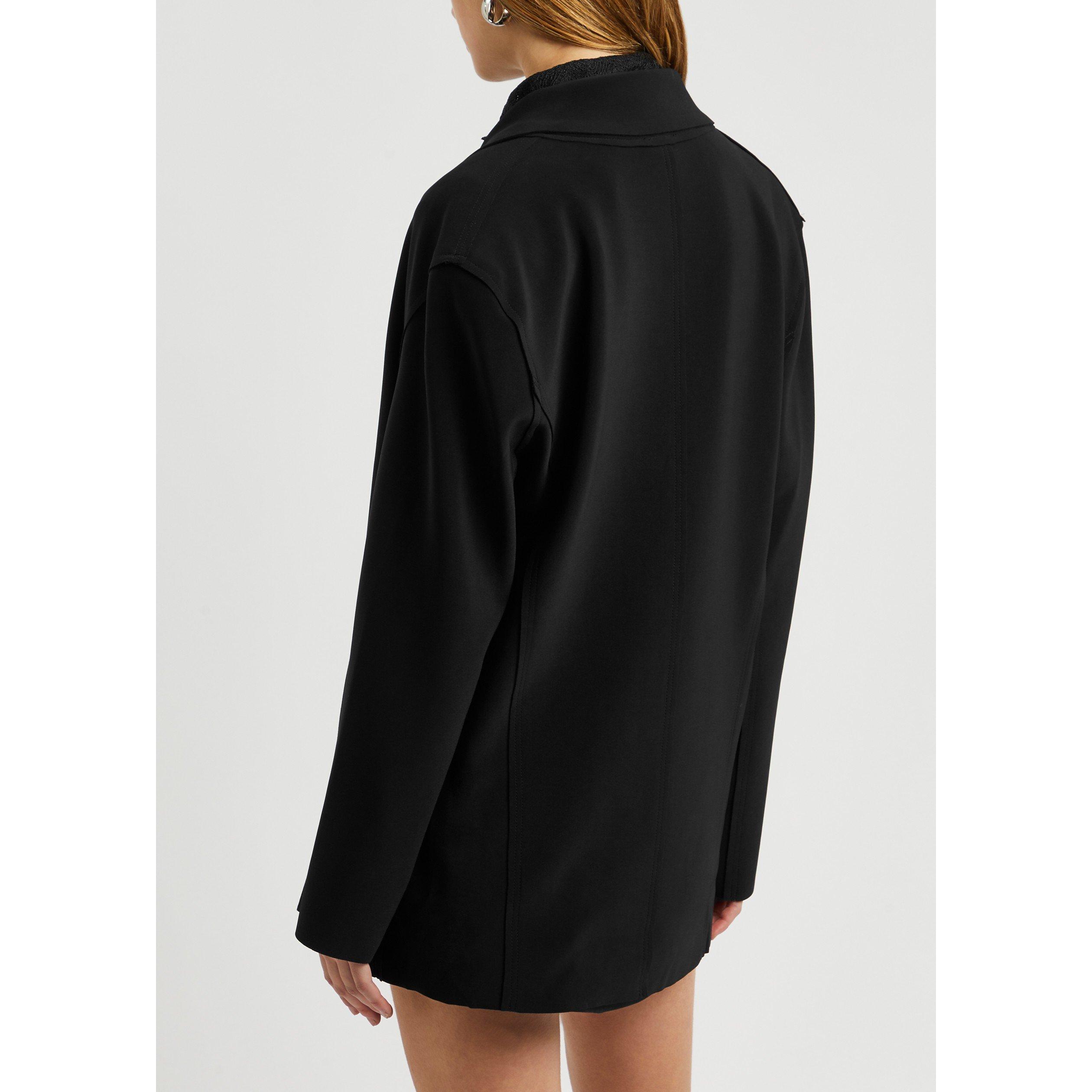 BLACK - Norma Kamali - J OVERSIZE DBLBRST JACKET - 3