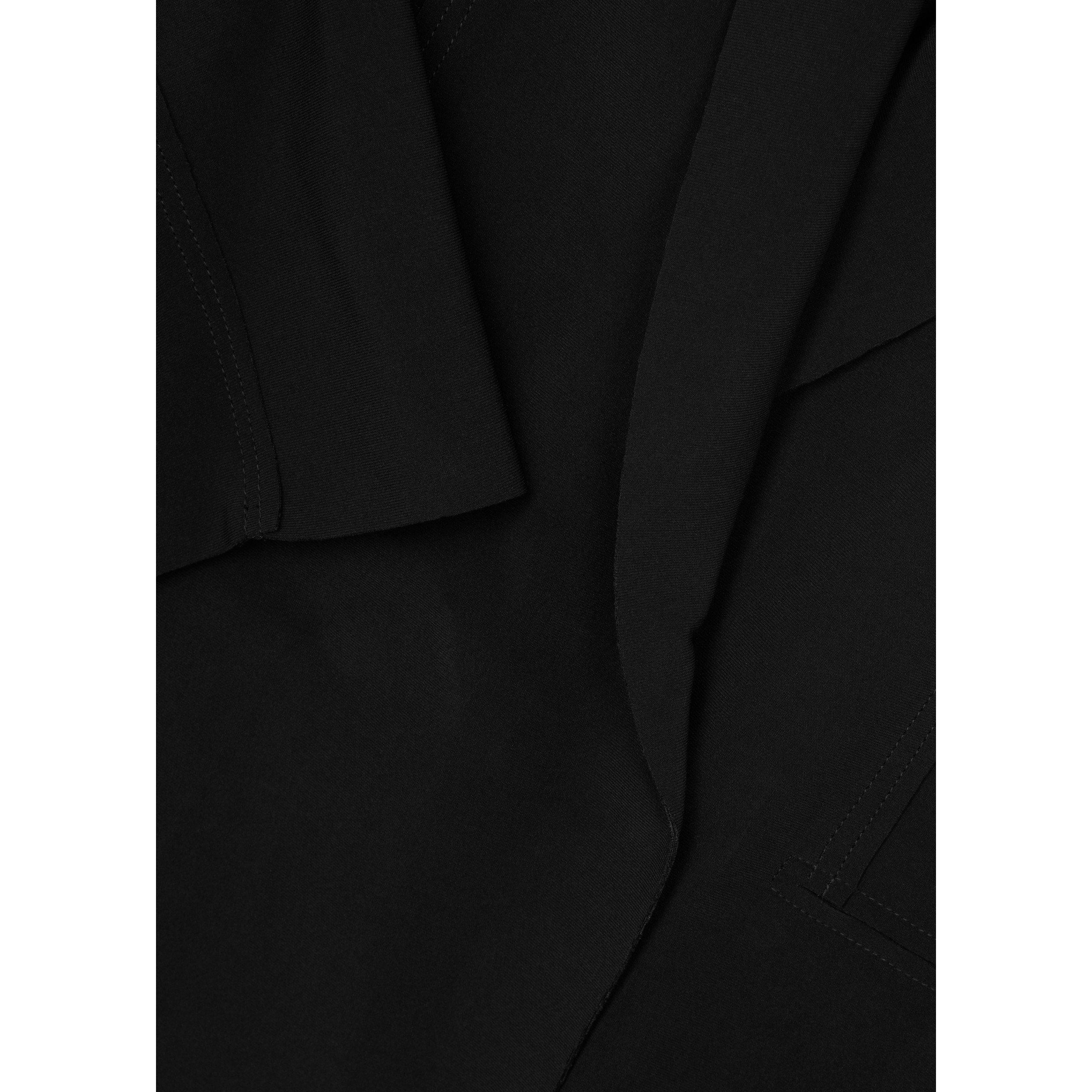 BLACK - Norma Kamali - J OVERSIZE DBLBRST JACKET - 4