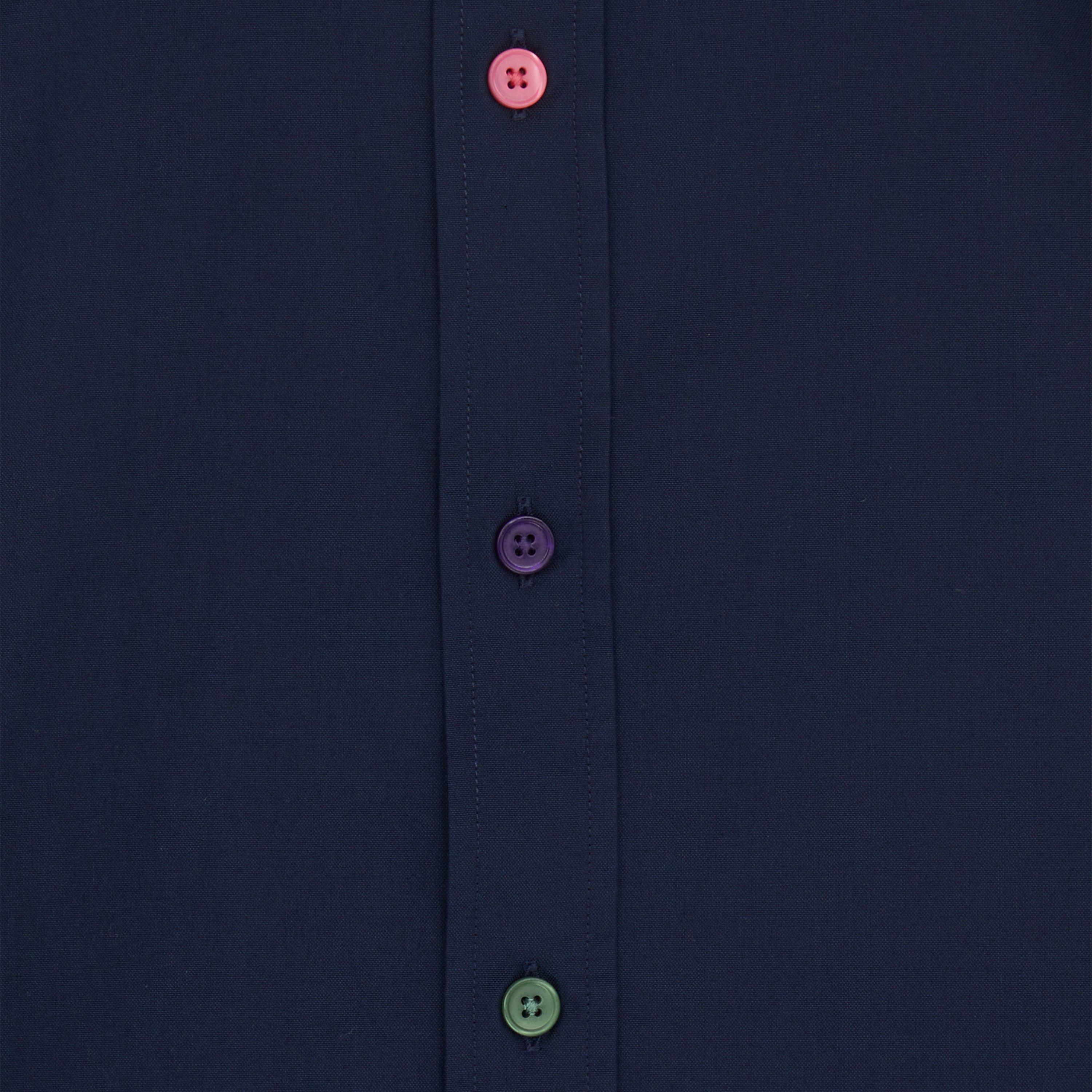 Navy 48 - PS Paul Smith - Multi Poplin Shirt - 5