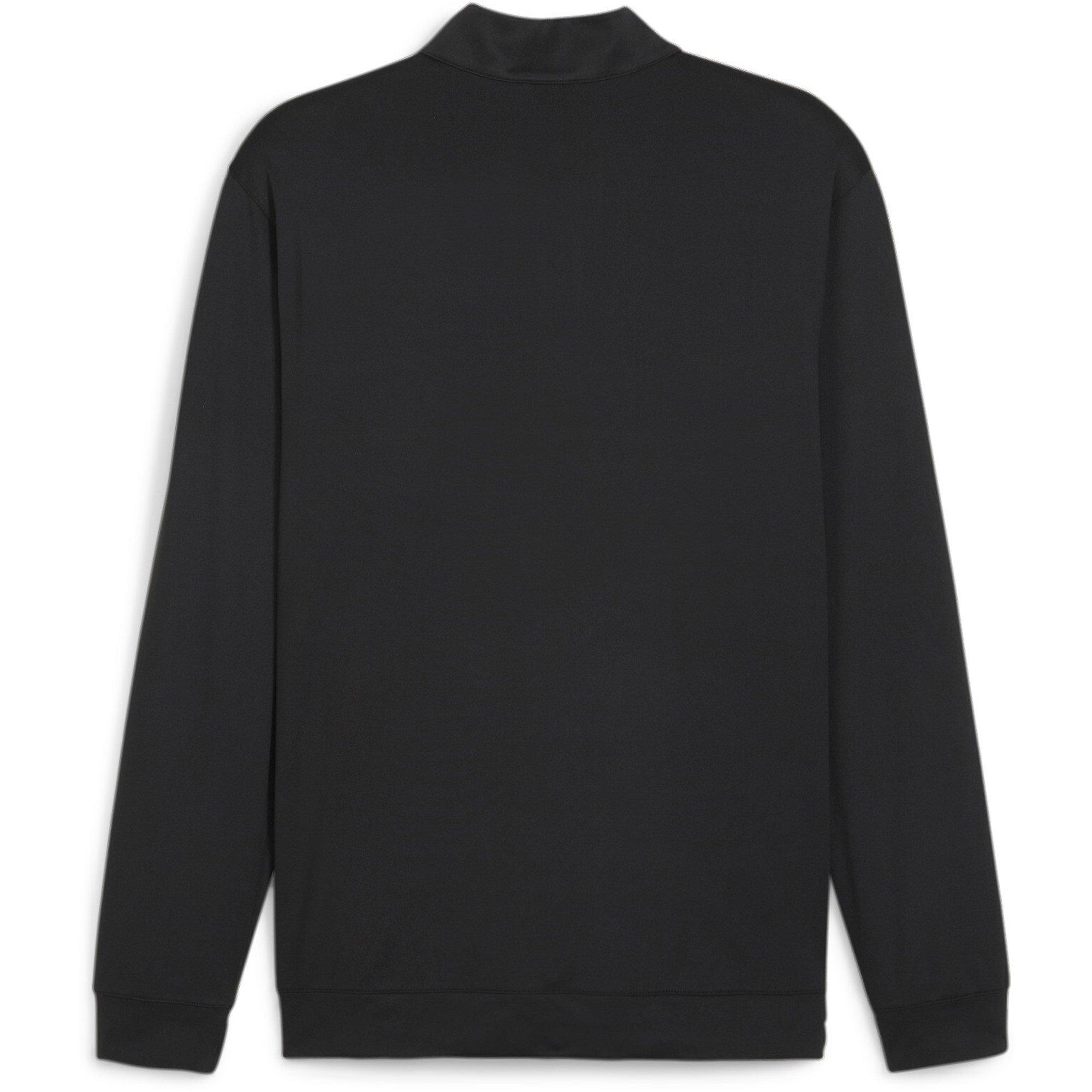 Zwart-Aqua Blauw - Puma - Pure Colour Block Golf Quarter Zip Mens - 6