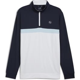 Puma Pure Colour Block Golf Quarter Zip Mens