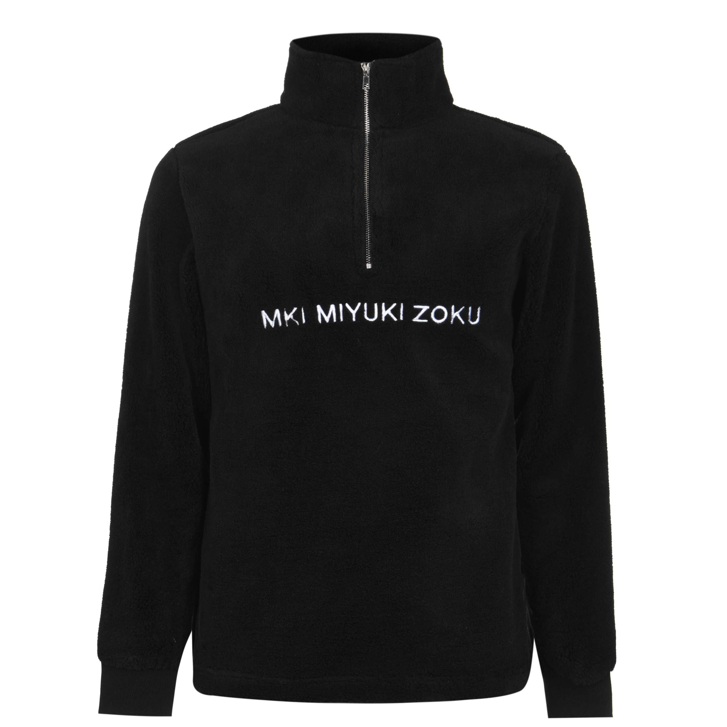 Black - MKI MIYUKI ZOKU - V2 Sherpa Quarter Zip Top - 4