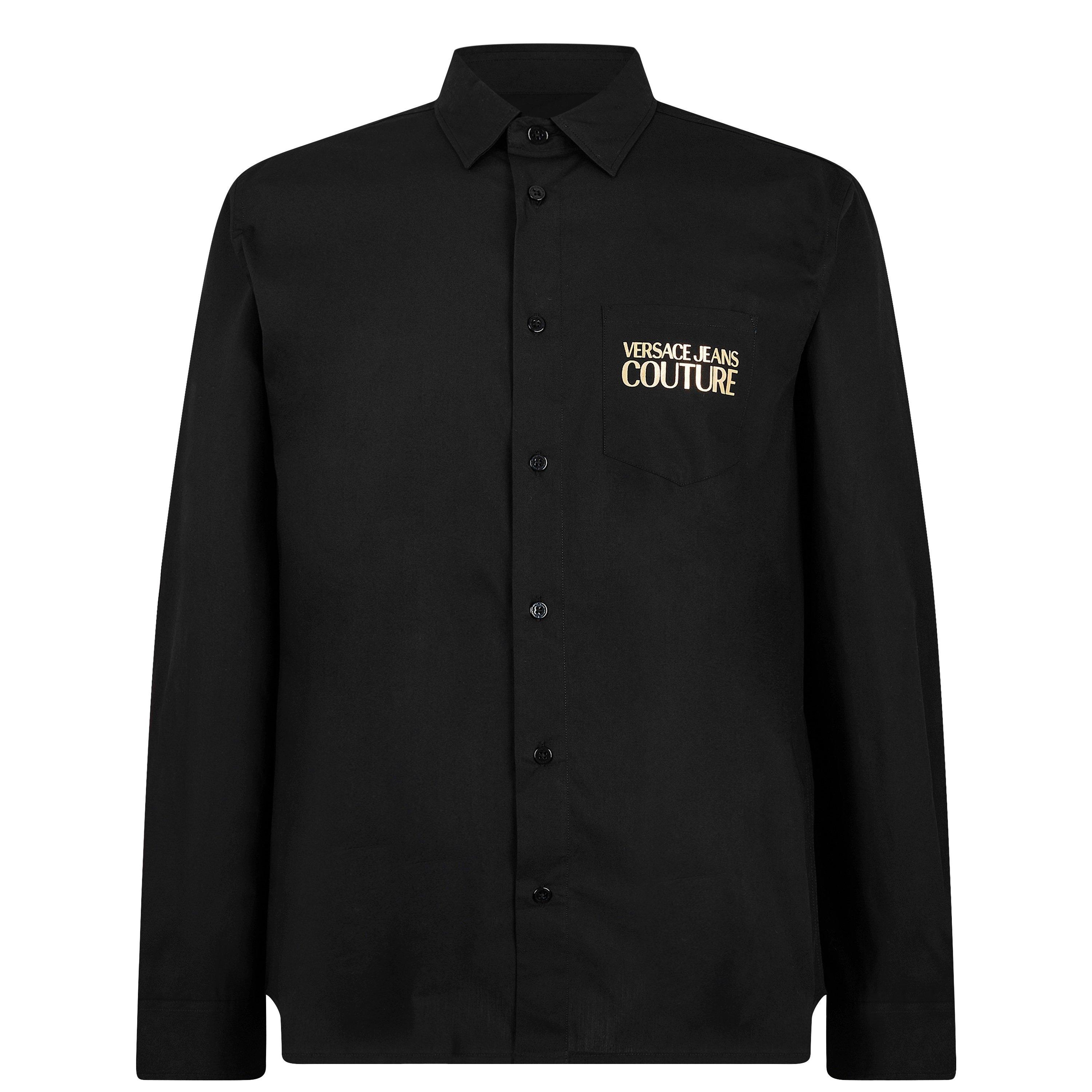 Black 899 - Versace Jeans Couture - Logo Long Sleeve Shirt - 6