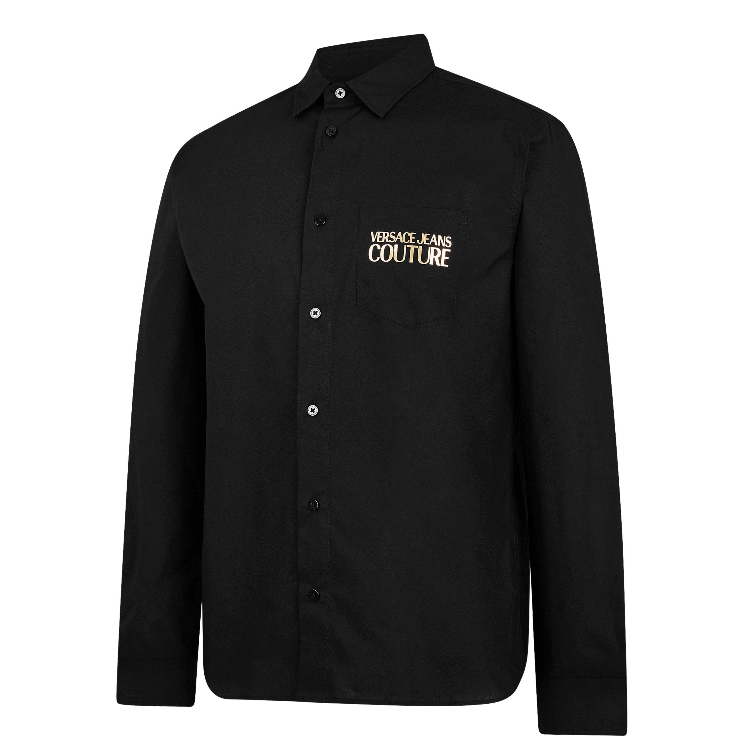 Black 899 - Versace Jeans Couture - Logo Long Sleeve Shirt - 7