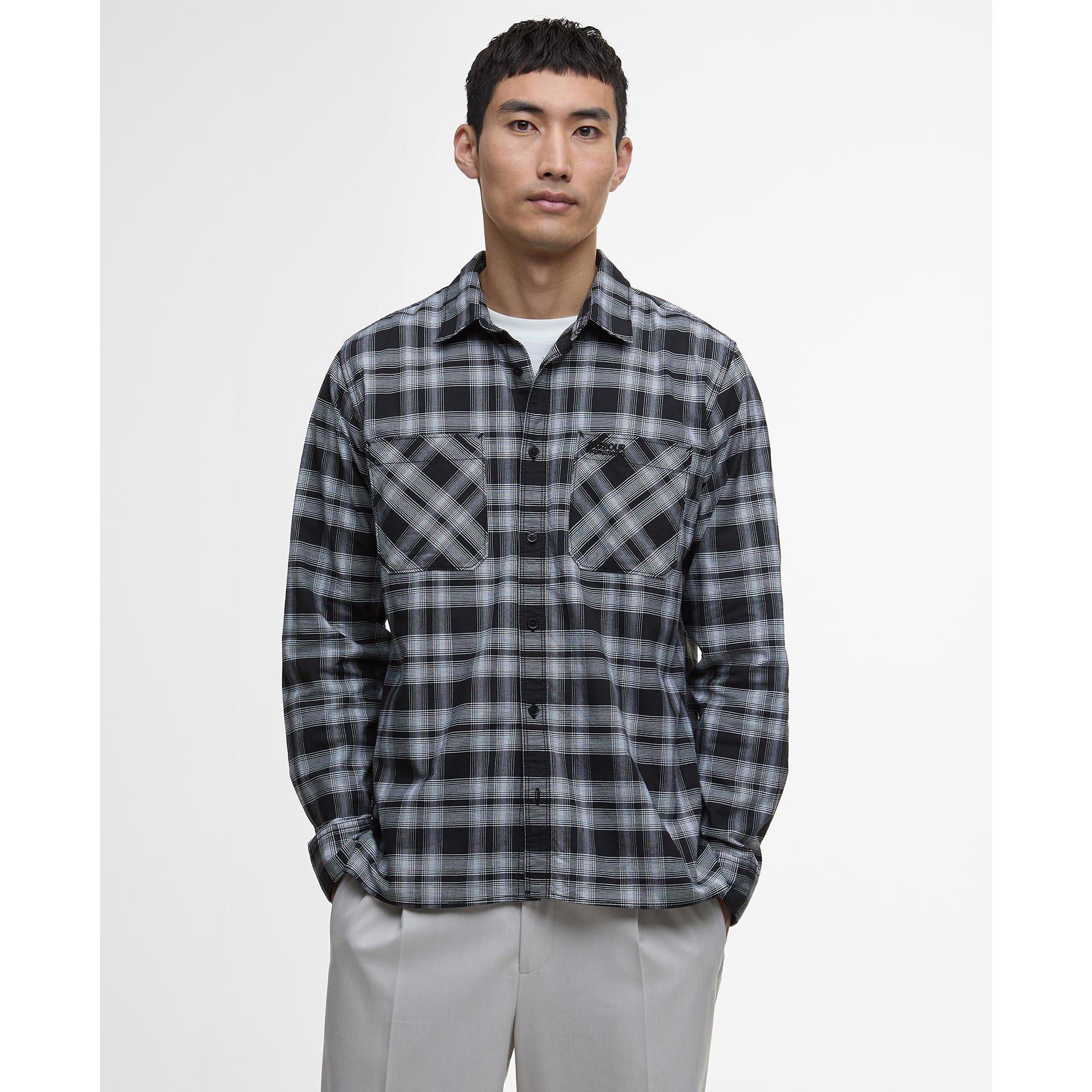 Black BK11 - Barbour International - Dexter Oxford Shirt - 2