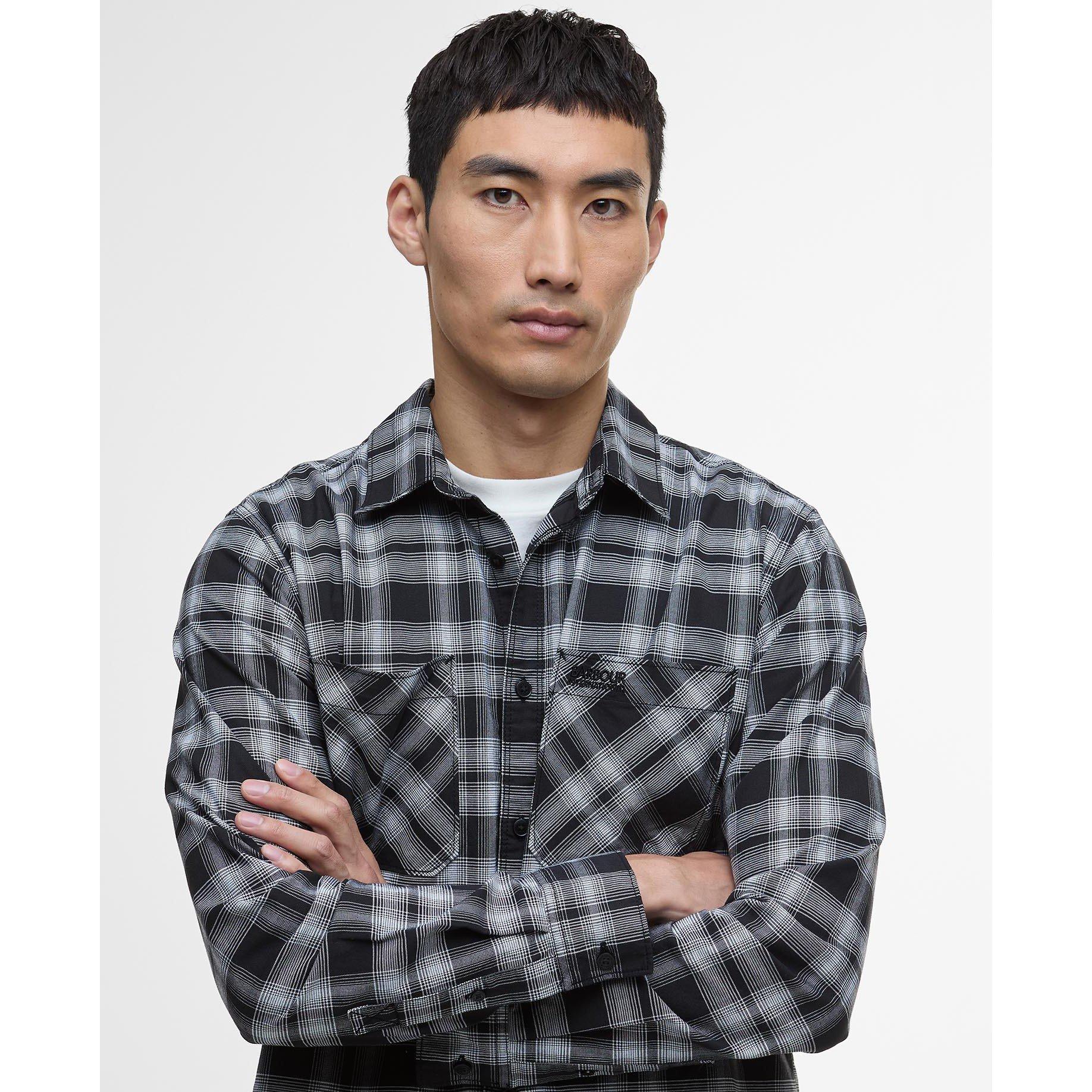 Black BK11 - Barbour International - Dexter Oxford Shirt - 7