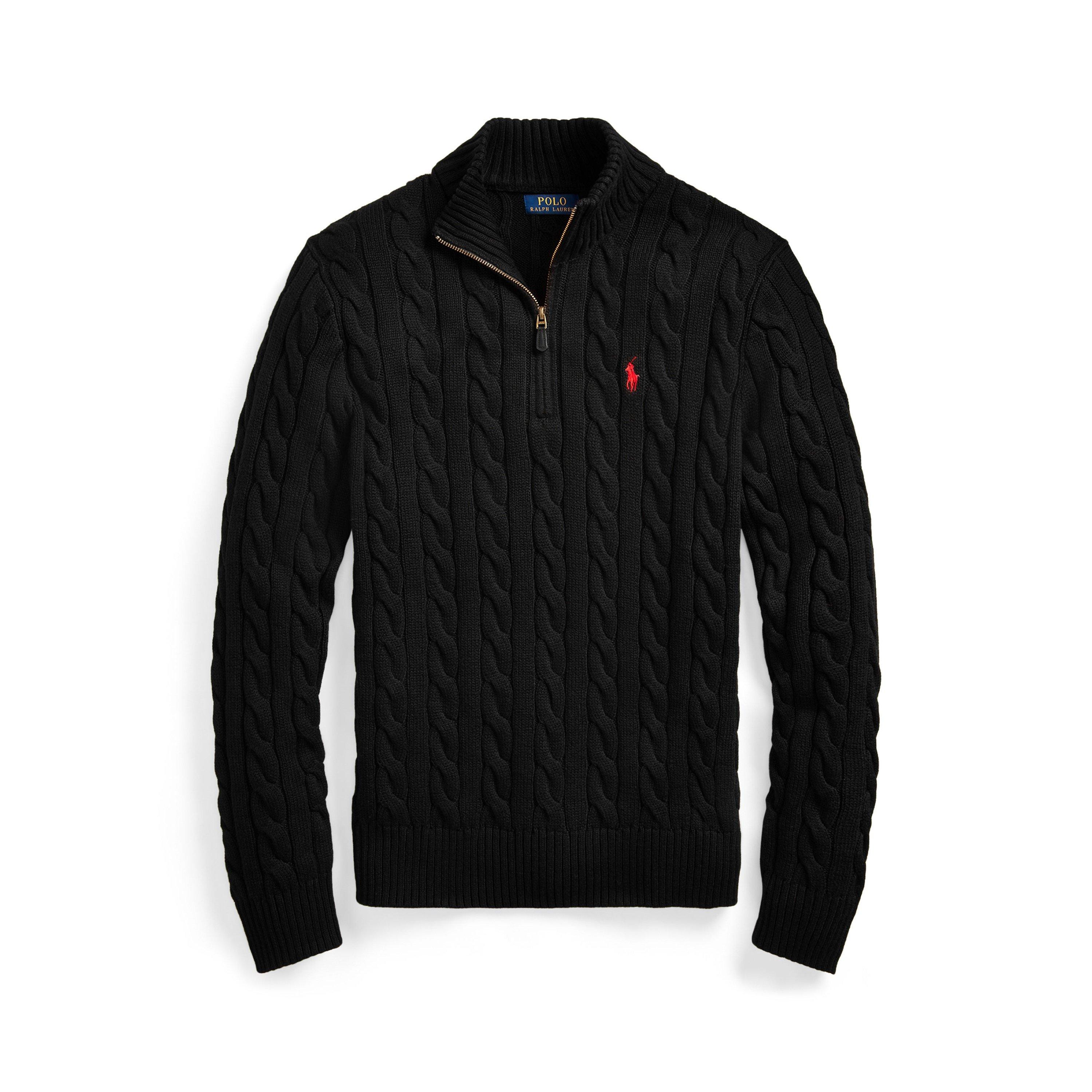 Polo Ralph Lauren Cable Quarter Zip Knit Jumper