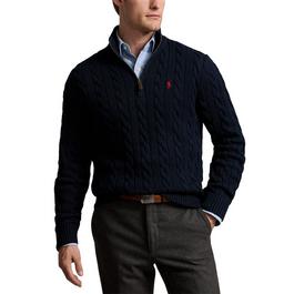 Polo Ralph Lauren Cable Quarter Zip Knit Jumper