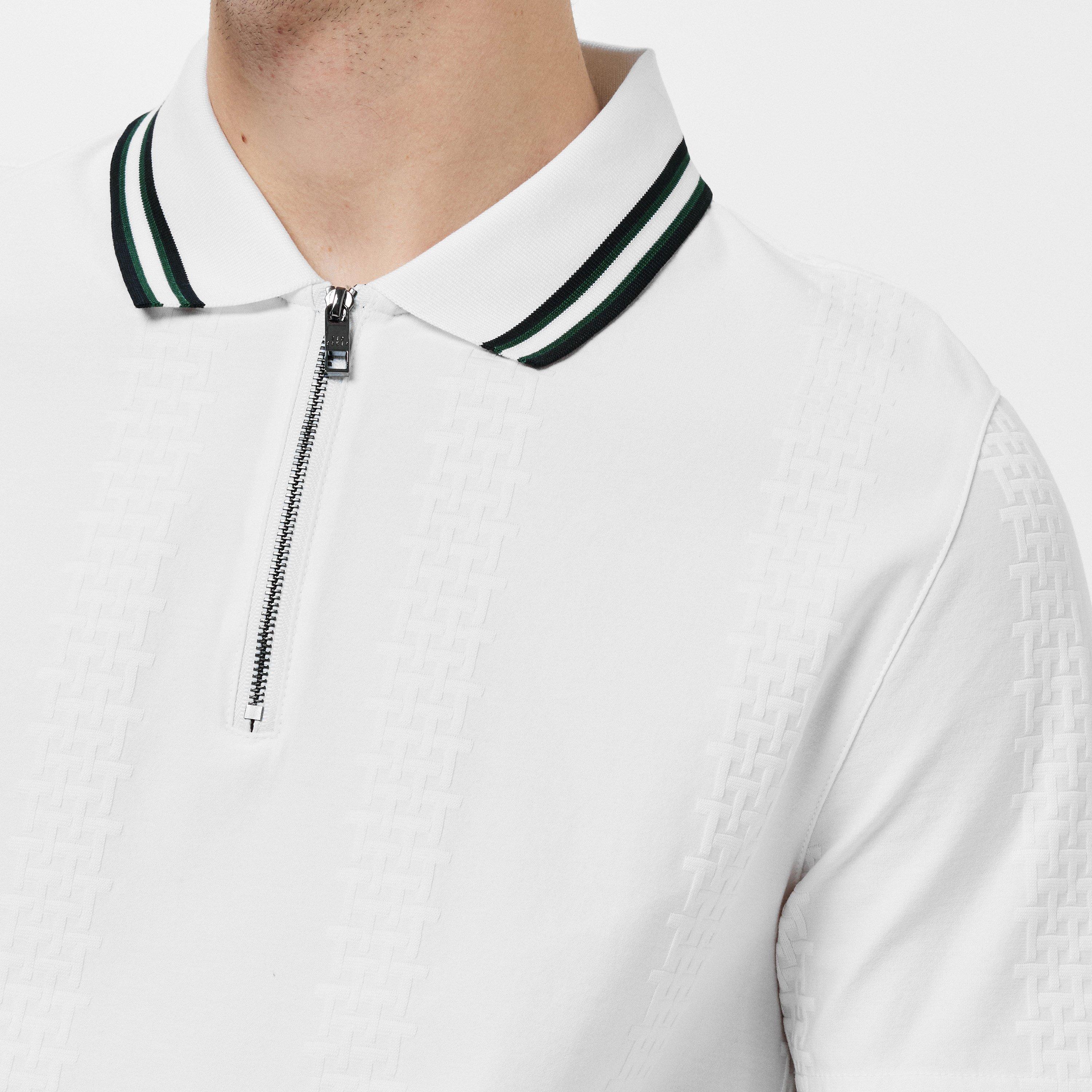 White - Ted Baker - Men's Orbite Short-Sleeve Polo Shirt - 5