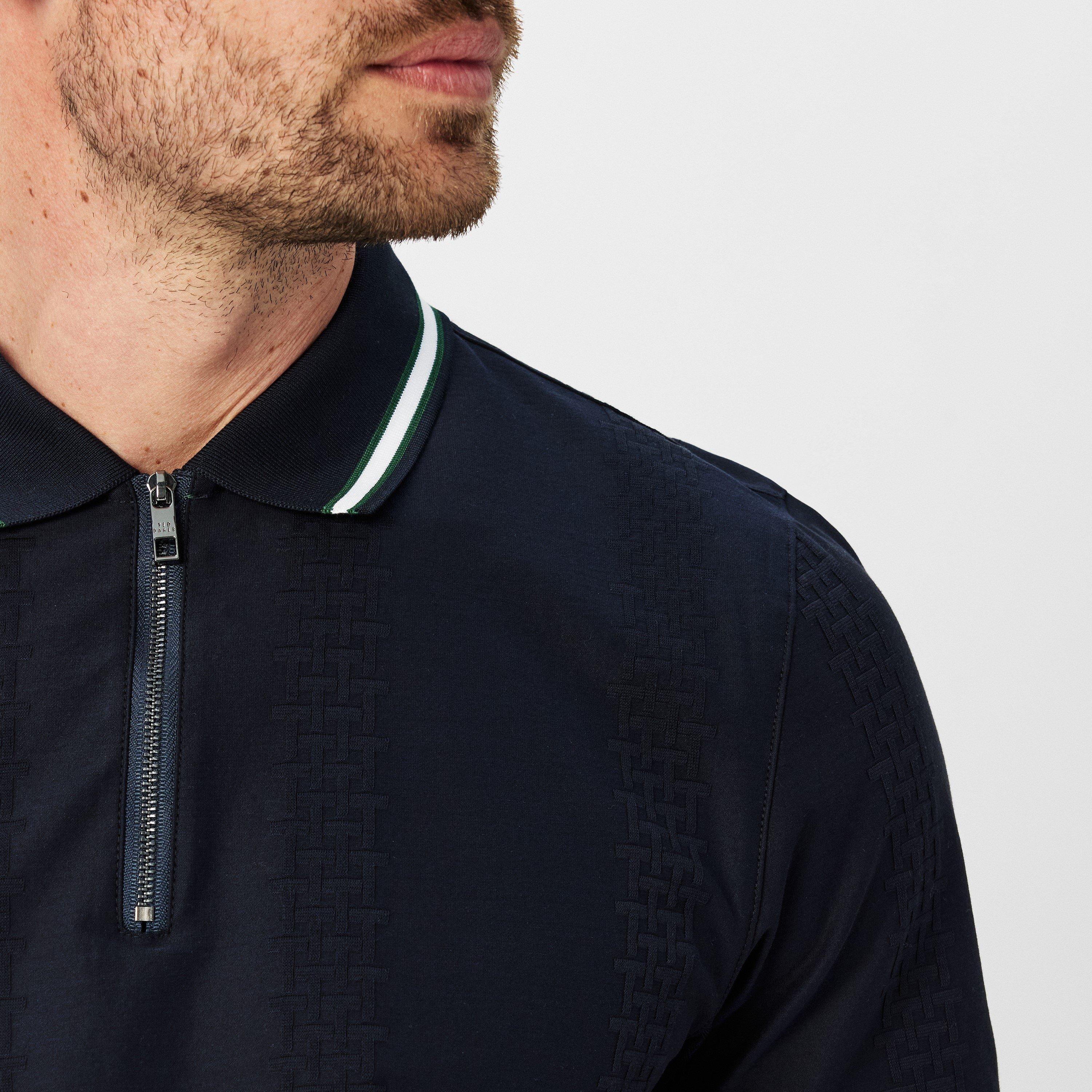 Blu navy - Ted Baker - Men's Orbite Short-Sleeve Polo Shirt - 5