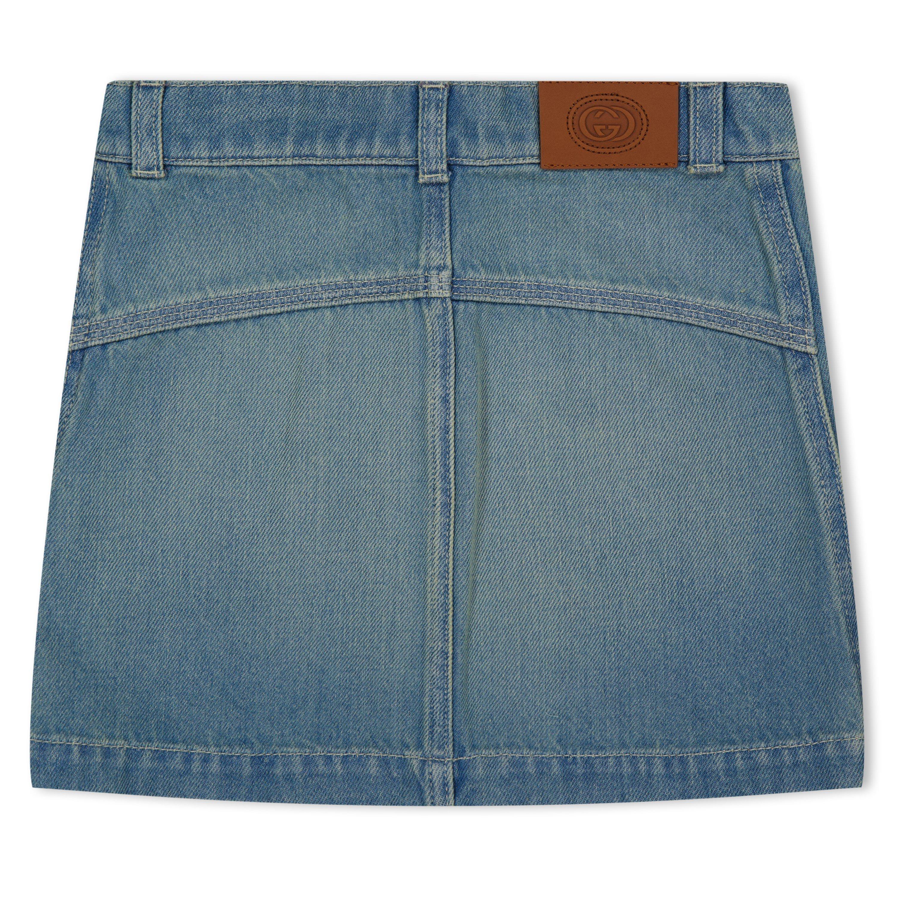 Blue 4452 - Gucci - Denim Skirt Girls - 2