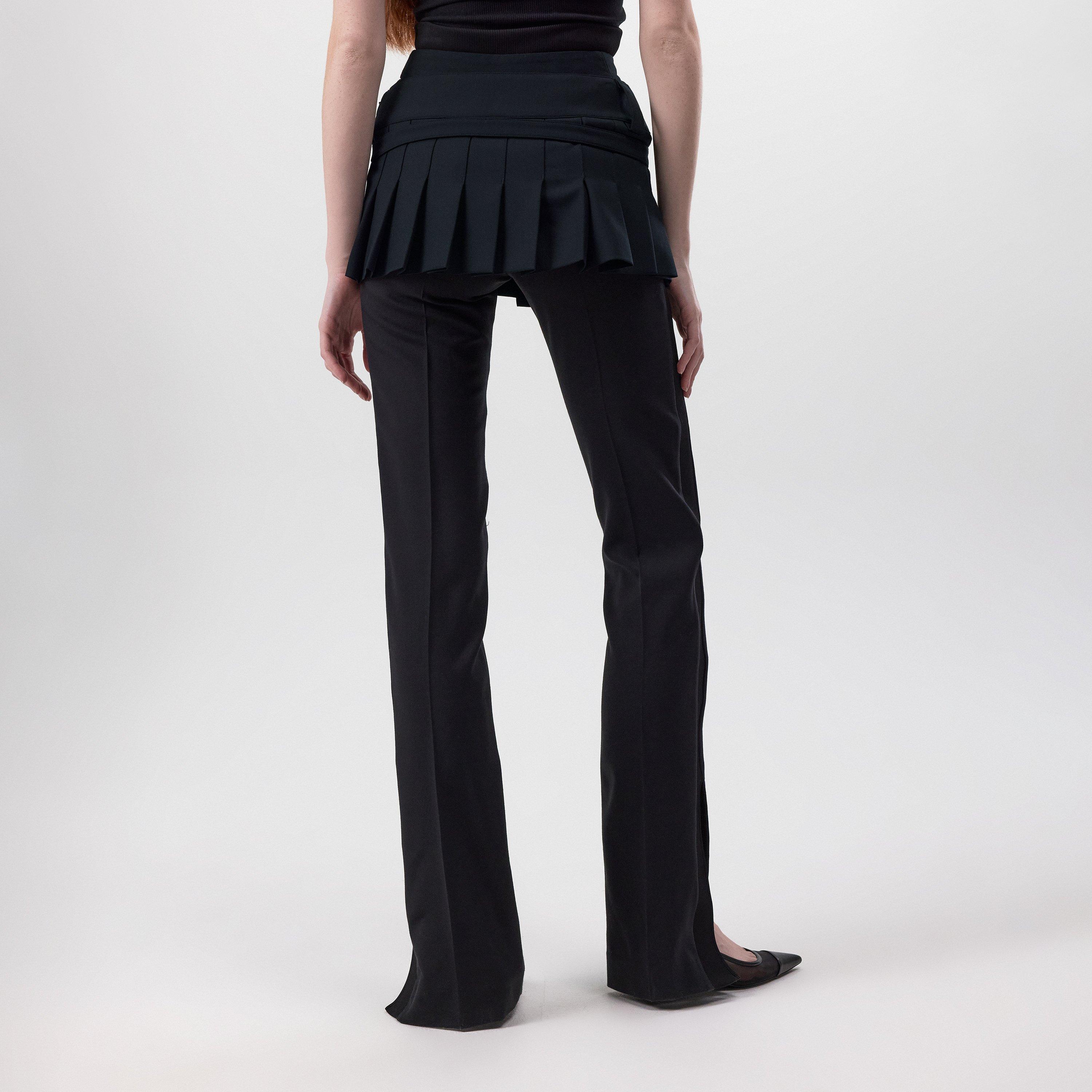 Black - Off White - Women's Cargo Mini Skirt - 3