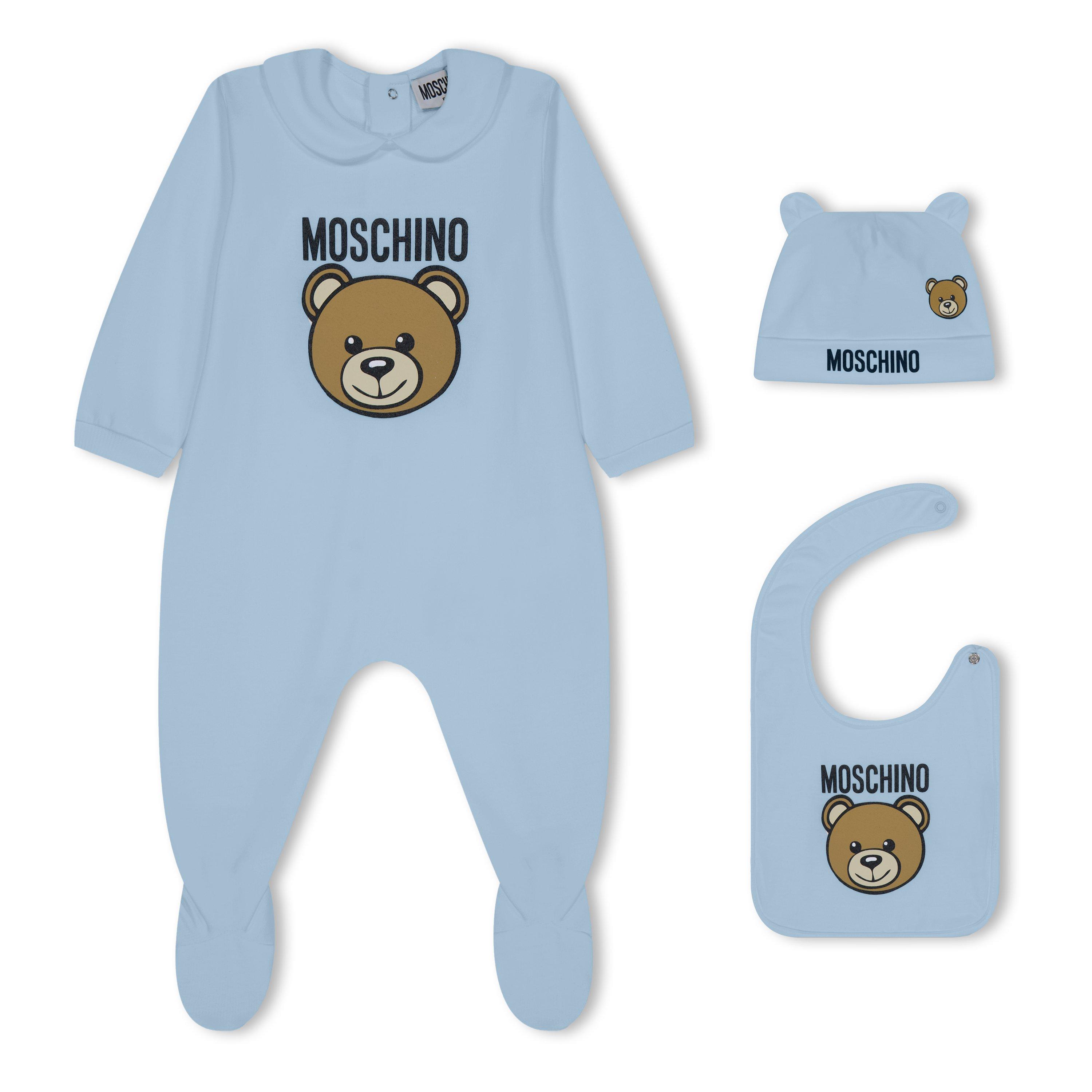 Blue 40304 - Moschino - Bear All In One 3-Piece Set Baby Boys - 1