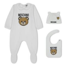 Moschino Bear All In One 3 Piece Set Baby Boys