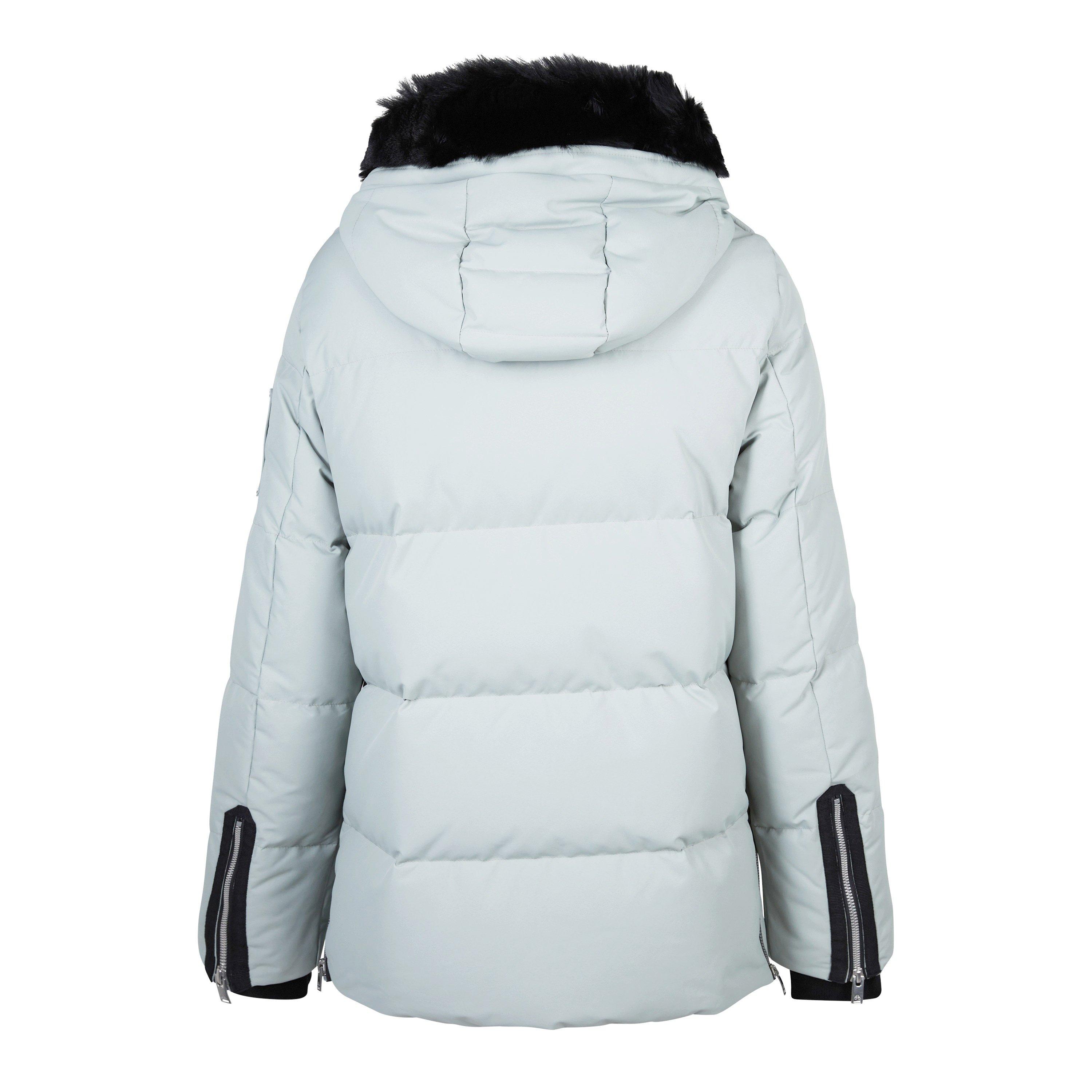 New look ski puffer jacket in pale grey on sale