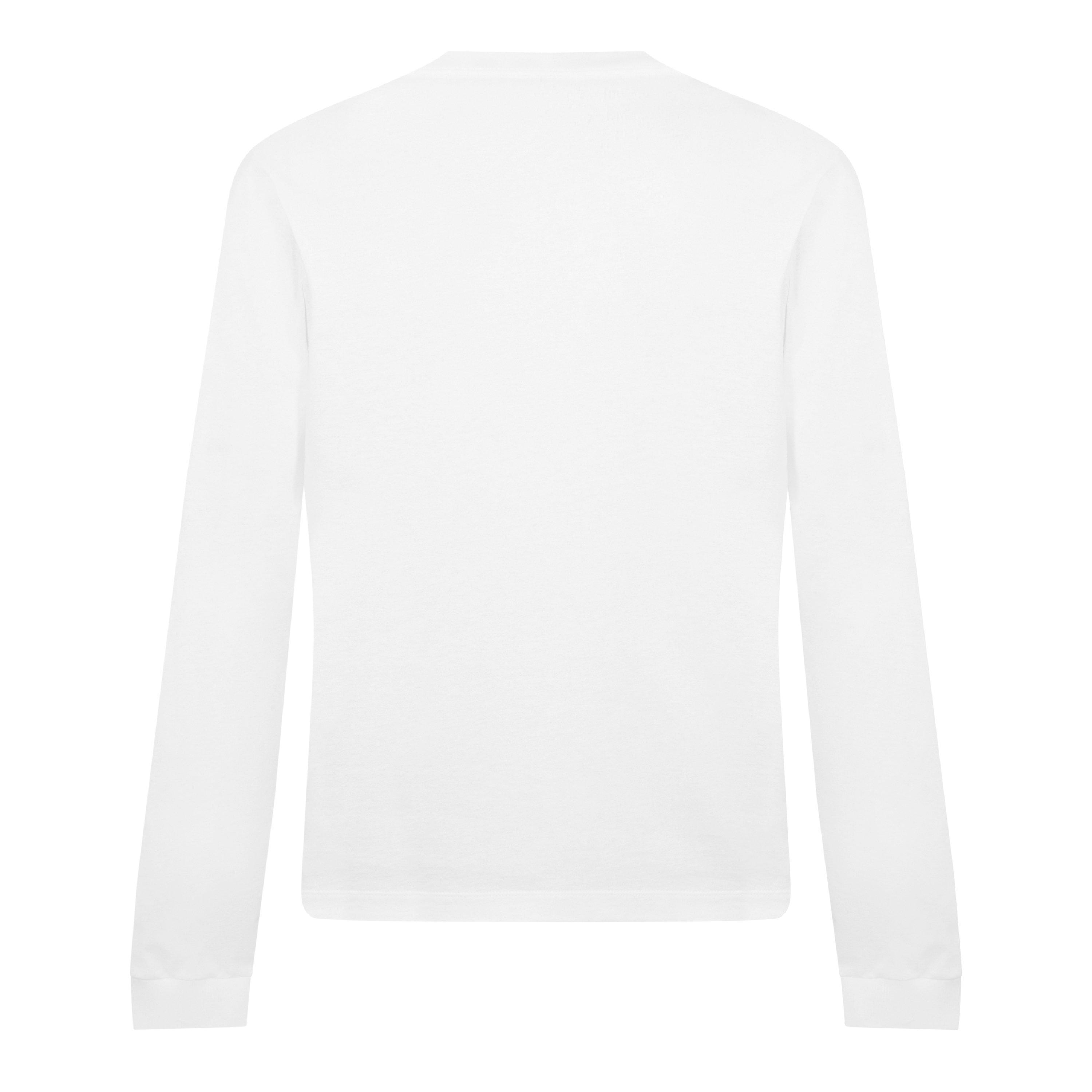 White - Palm Angels - Long Sleeve Logo T-Shirt - 2