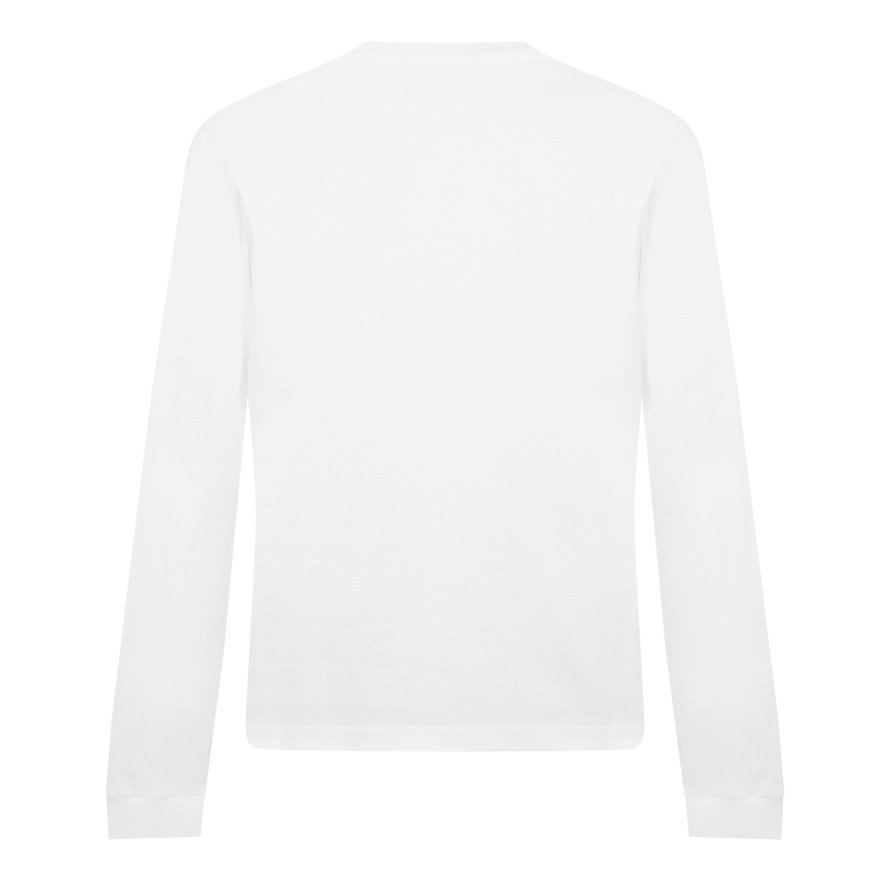 White - Palm Angels - Long Sleeve Logo T-Shirt - 7