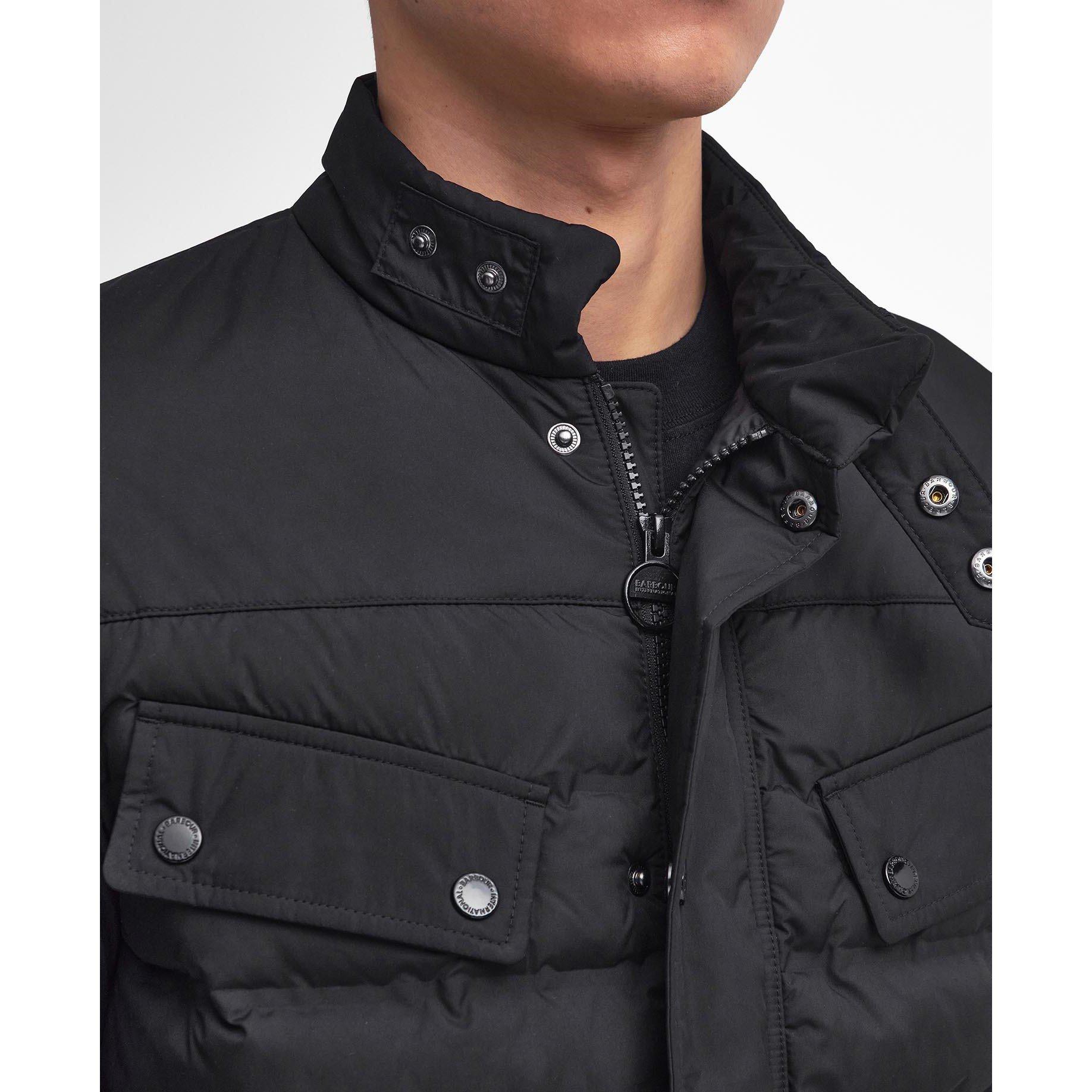 Black BK11 - Barbour International - Men's Welded Ariel Short Puffer Jacket - 5