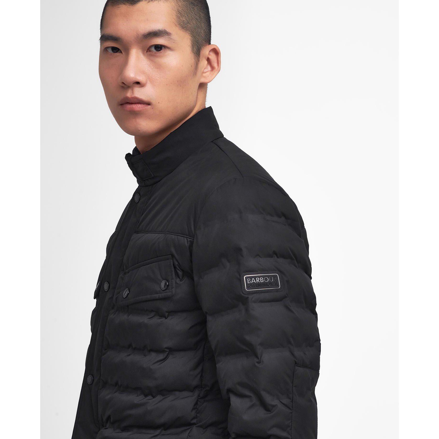 Black BK11 - Barbour International - Men's Welded Ariel Short Puffer Jacket - 7