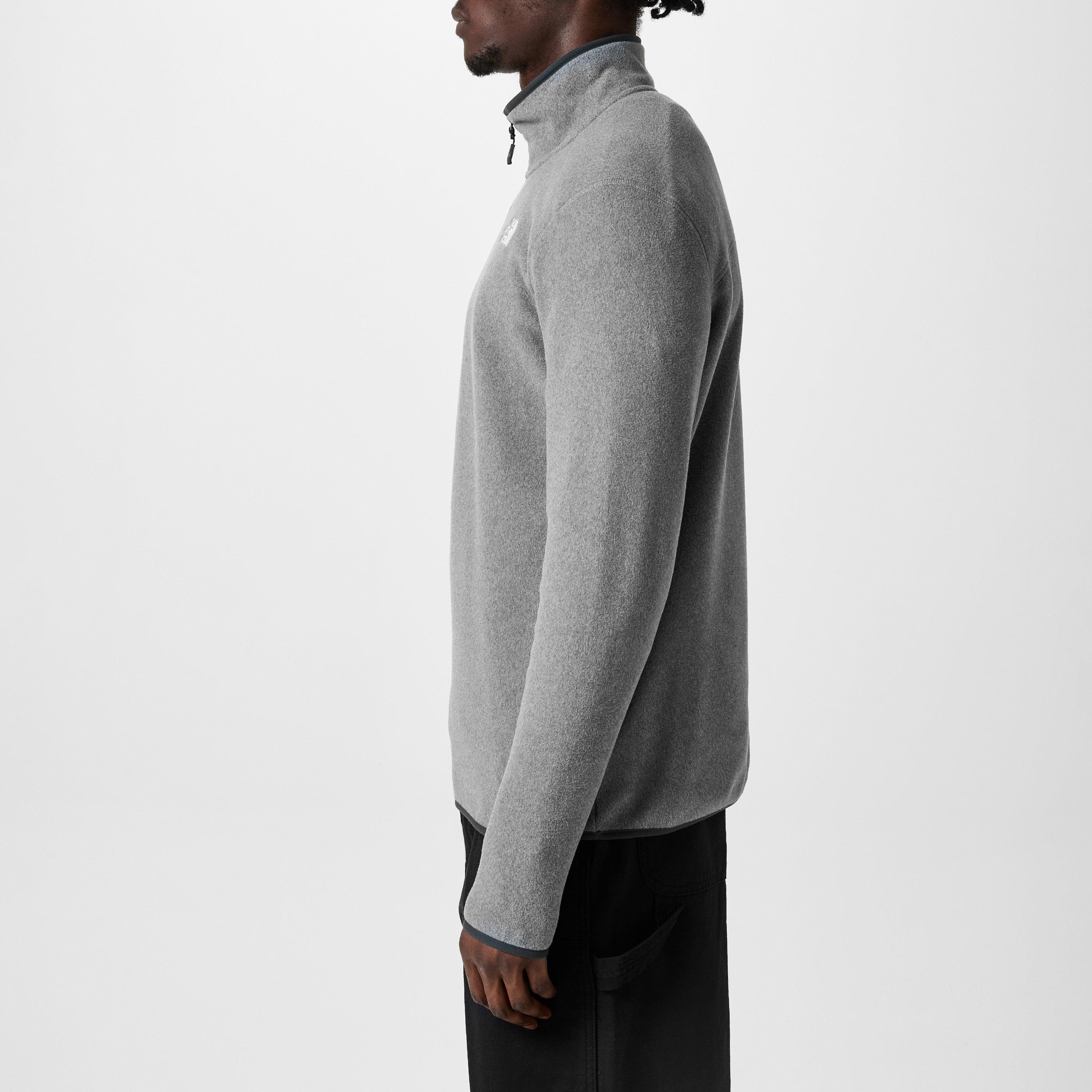 TNF Mid Grey - The North Face - 100 Glacier Quarter Zip Fleece Mens - 5