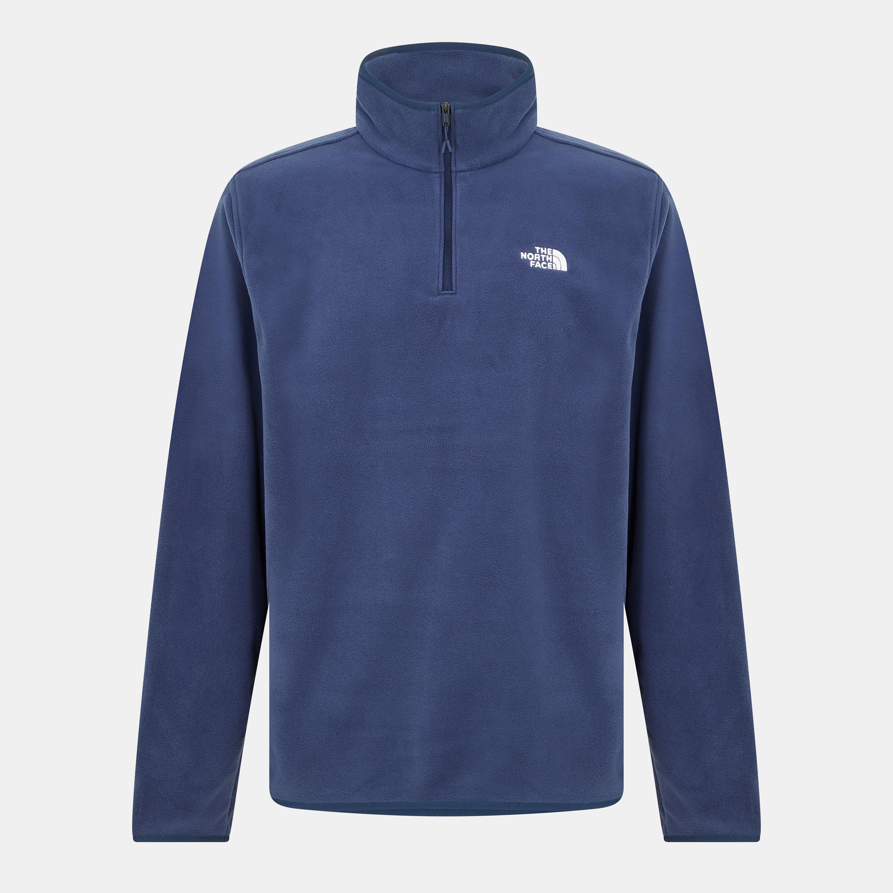 The North Face Men's 100 Glacier Quarter Zip Fleece - Summit Navy - Small
