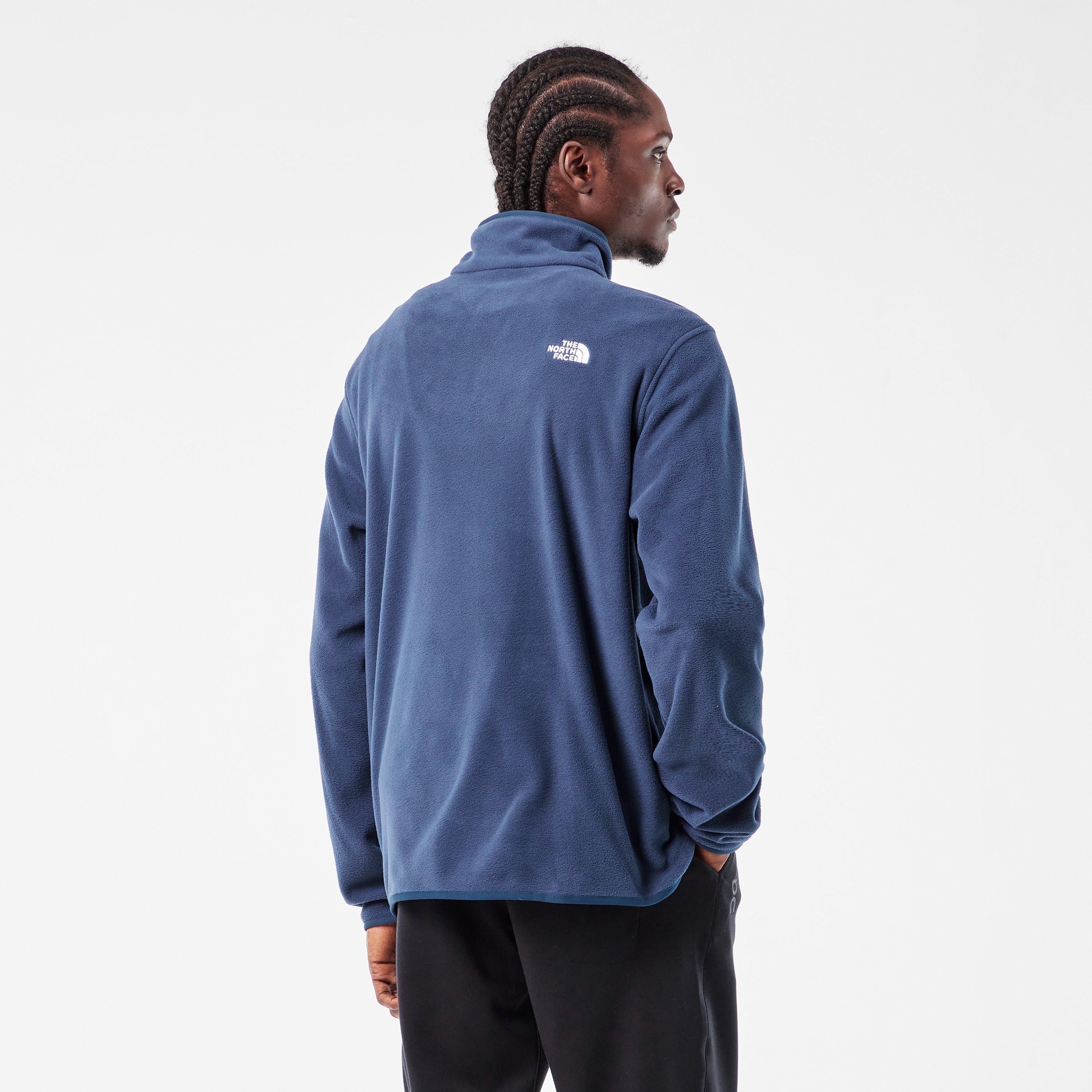 Summit Navy - The North Face - 100 Glacier Quarter Zip Fleece Mens - 4