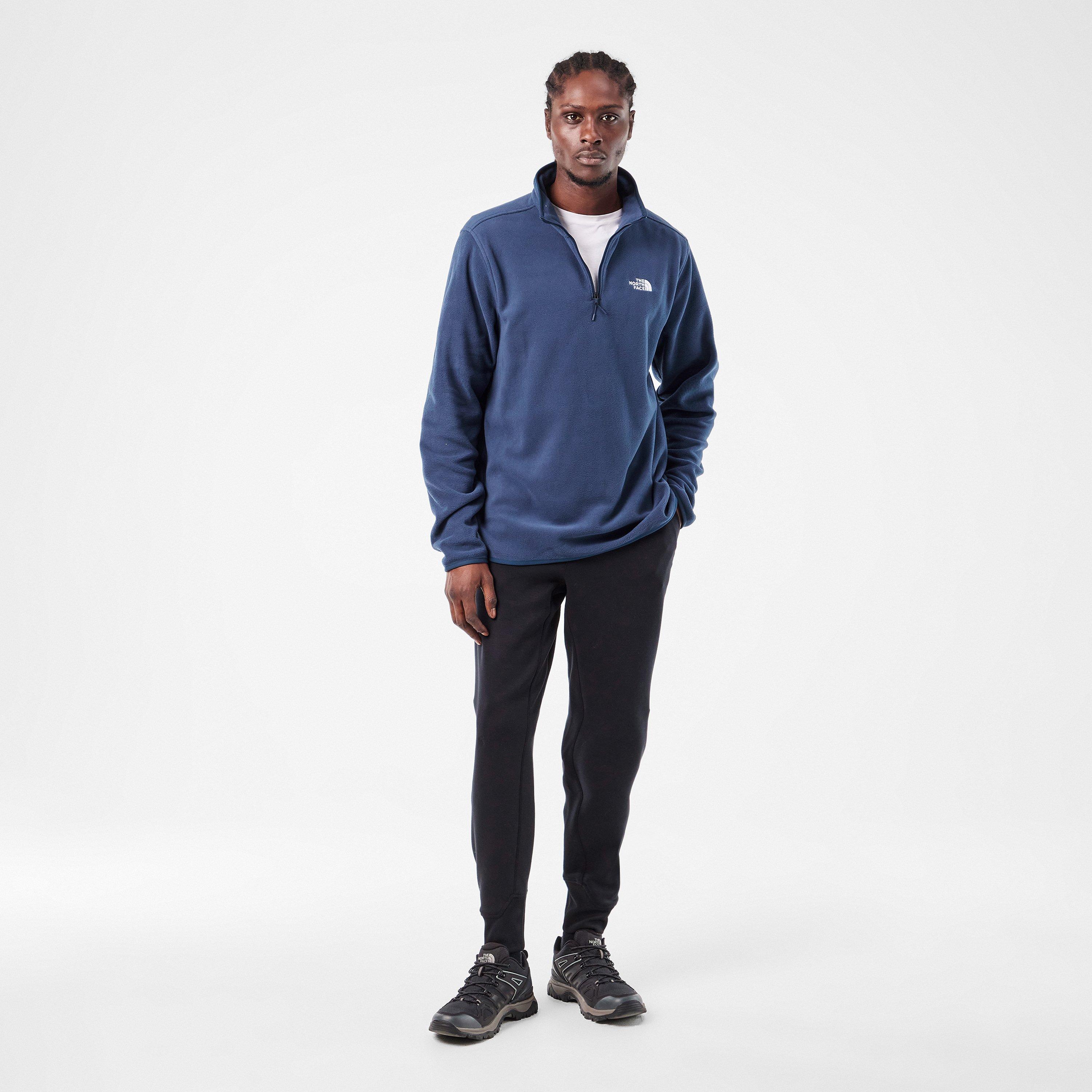 Summit Navy - The North Face - 100 Glacier Quarter Zip Fleece Mens - 6