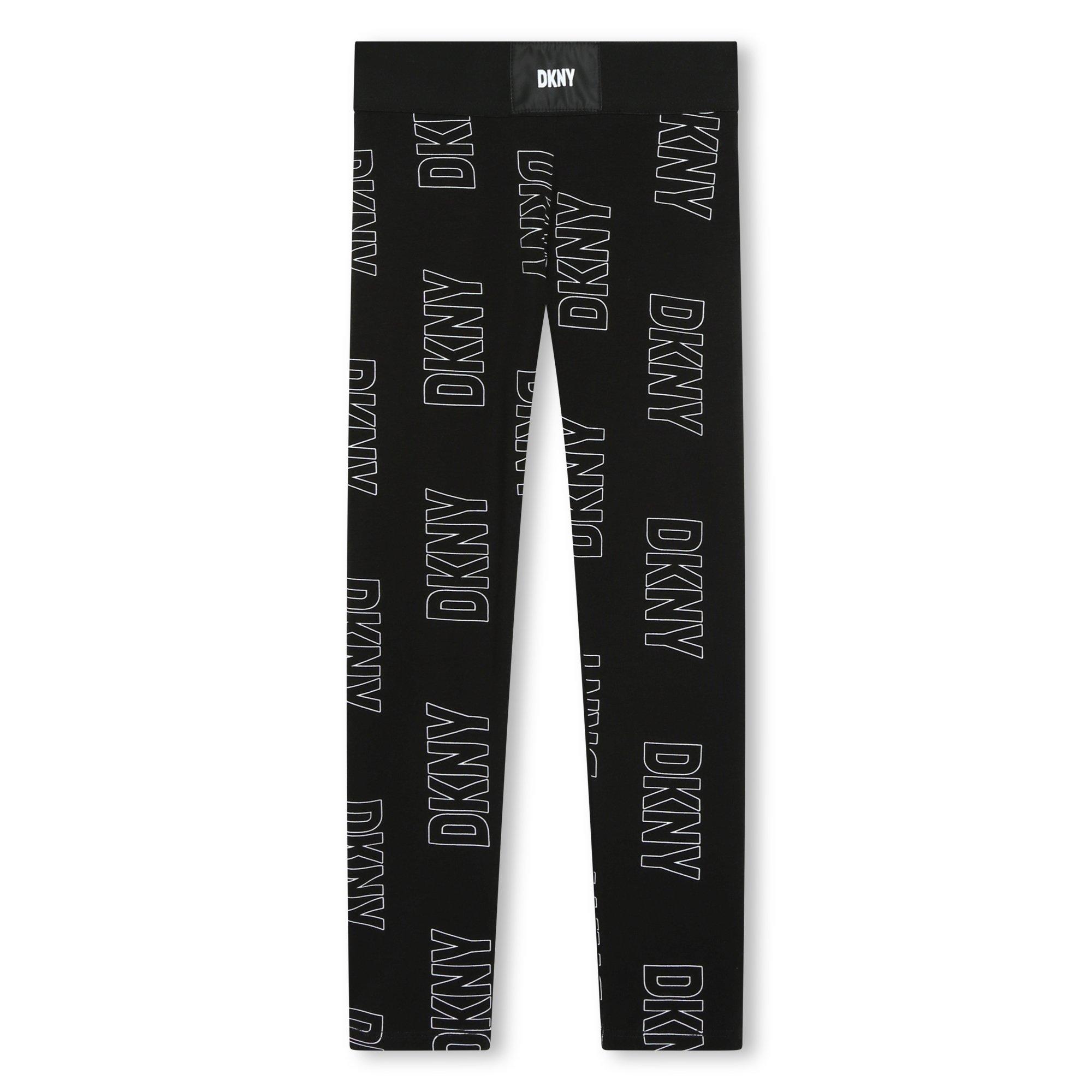 Black M41 - DKNY - Kids' All Over Print Leggings - 1