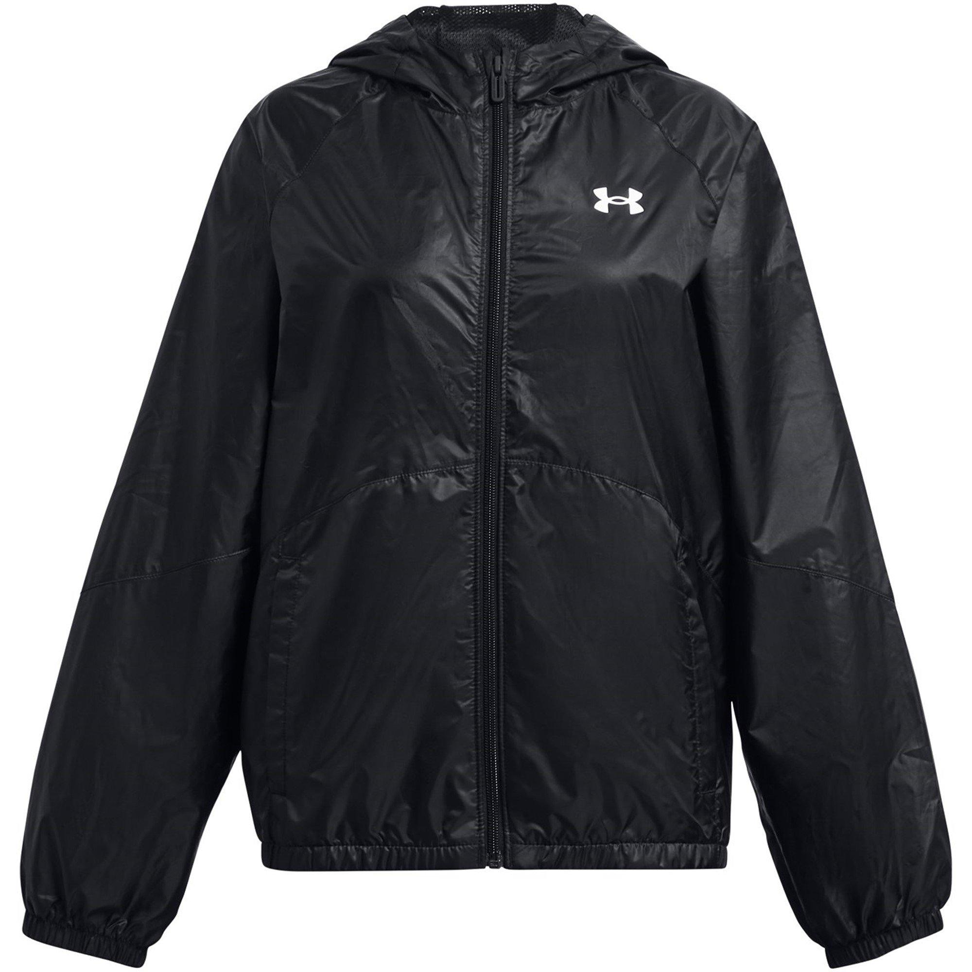 Black - Under Armour - Kids' SportStyle Water Resistant Wind Resistant Oversized Fit Windbreaker - 1