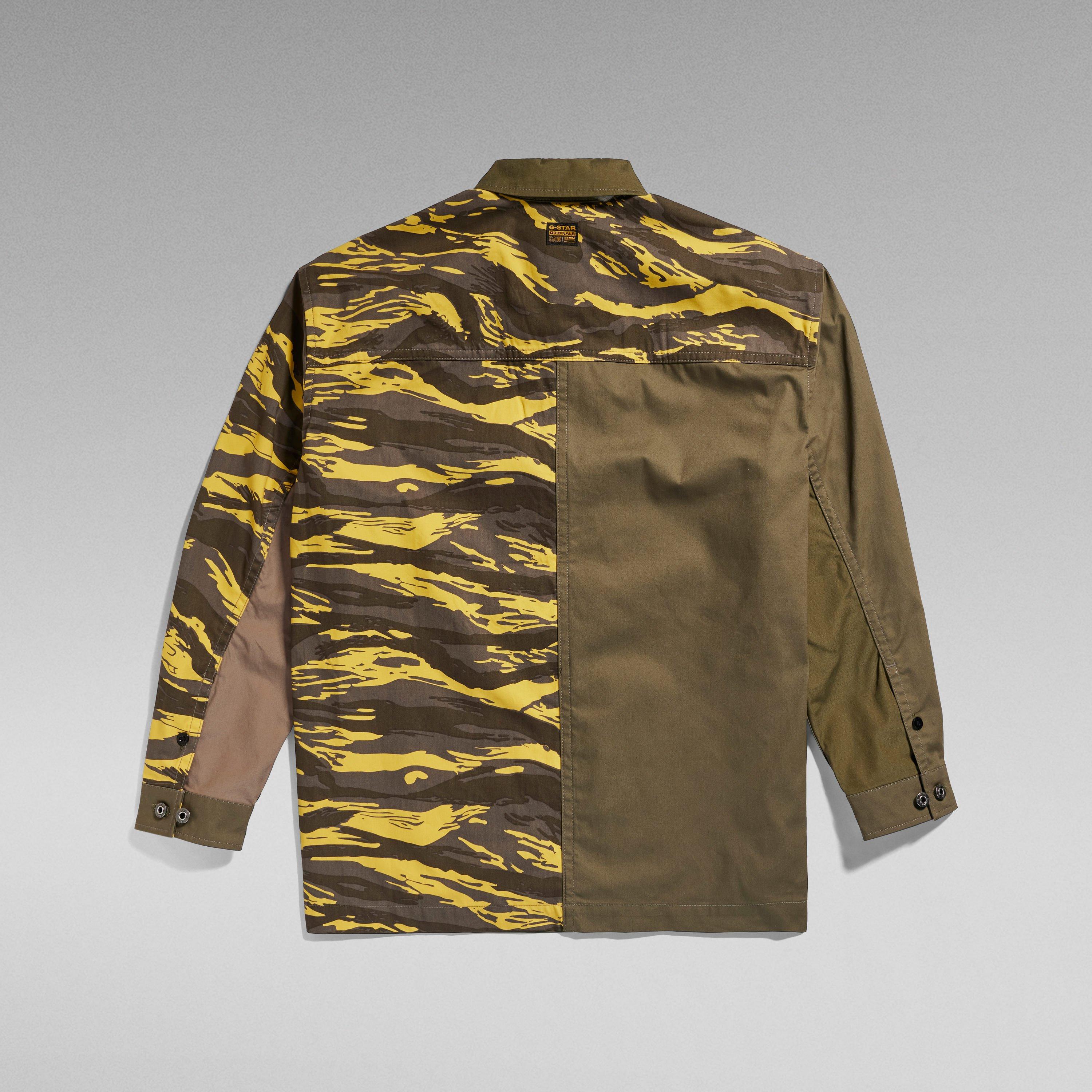 SHADOW OLIVE - G Star - Men's Boxy Long-Sleeve Oxford Shirt - 5